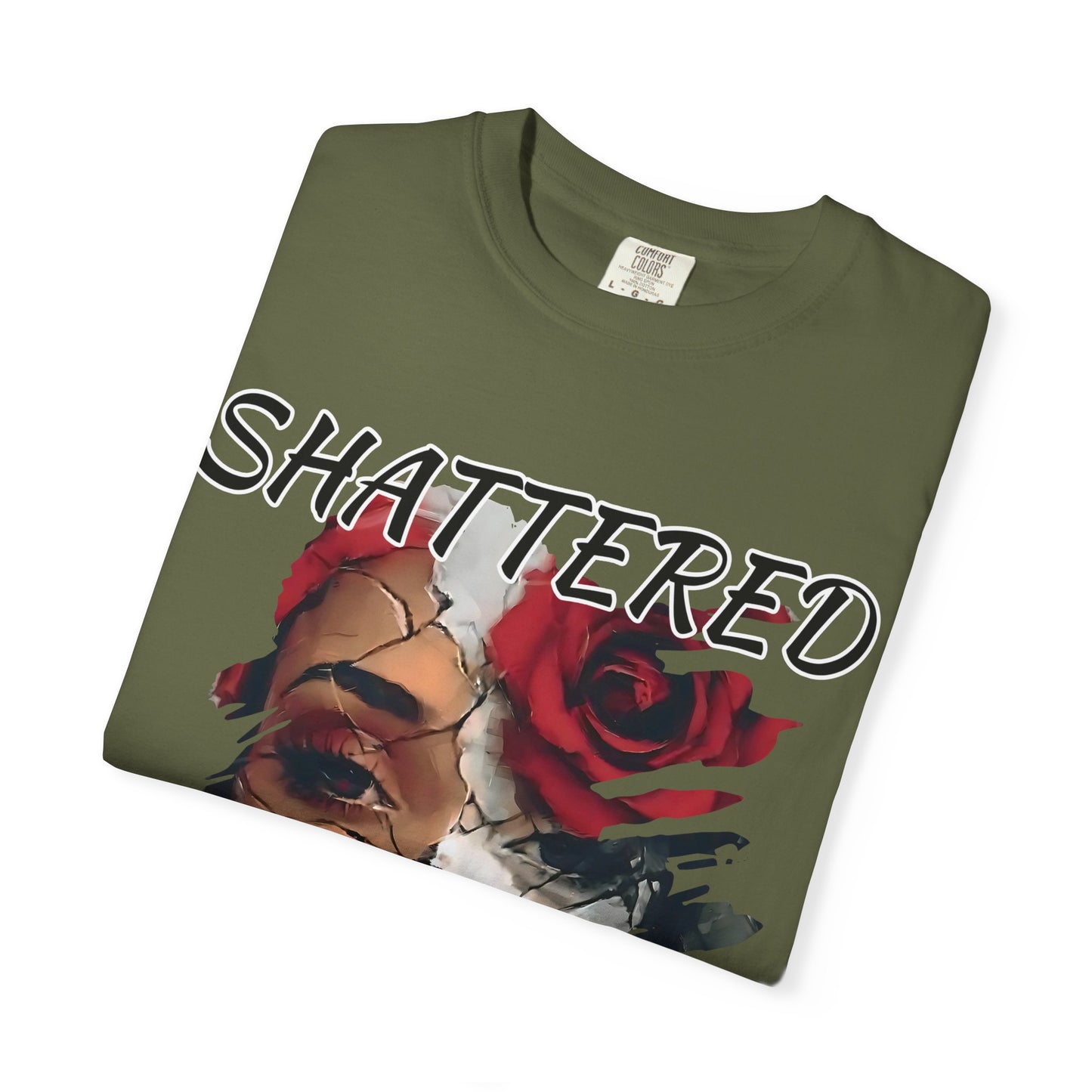 Shattered Beauty Unisex T-shirt, Artistic Graphic Tee, Gift for Art Lovers, Unique Fashion Statement, Casual Wear, Trendy Gift