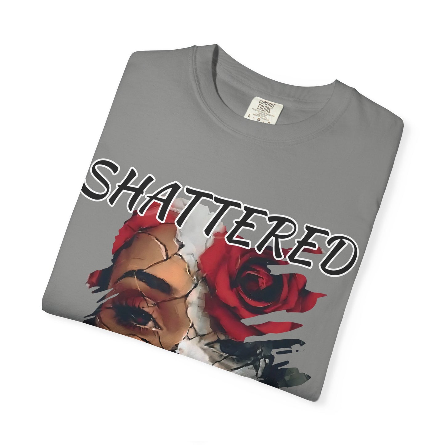 Shattered Beauty Unisex T-shirt, Artistic Graphic Tee, Gift for Art Lovers, Unique Fashion Statement, Casual Wear, Trendy Gift