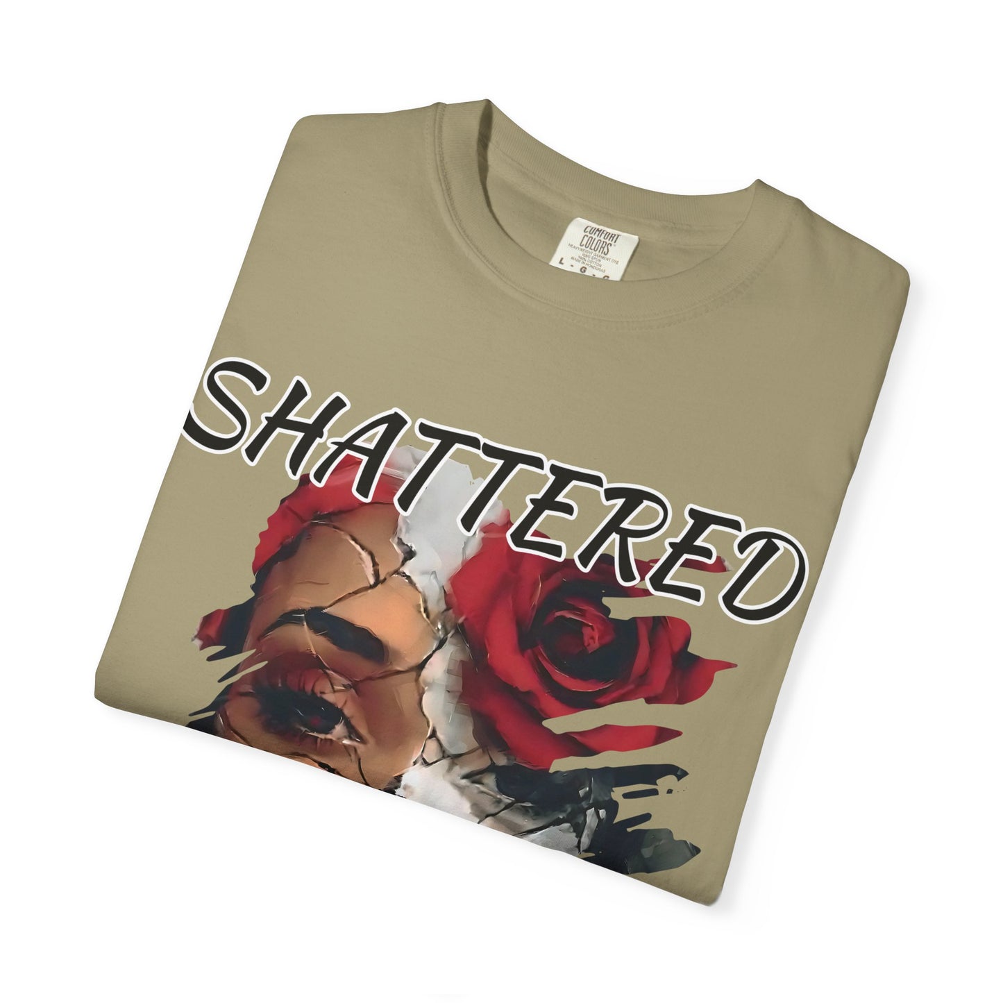 Shattered Beauty Unisex T-shirt, Artistic Graphic Tee, Gift for Art Lovers, Unique Fashion Statement, Casual Wear, Trendy Gift