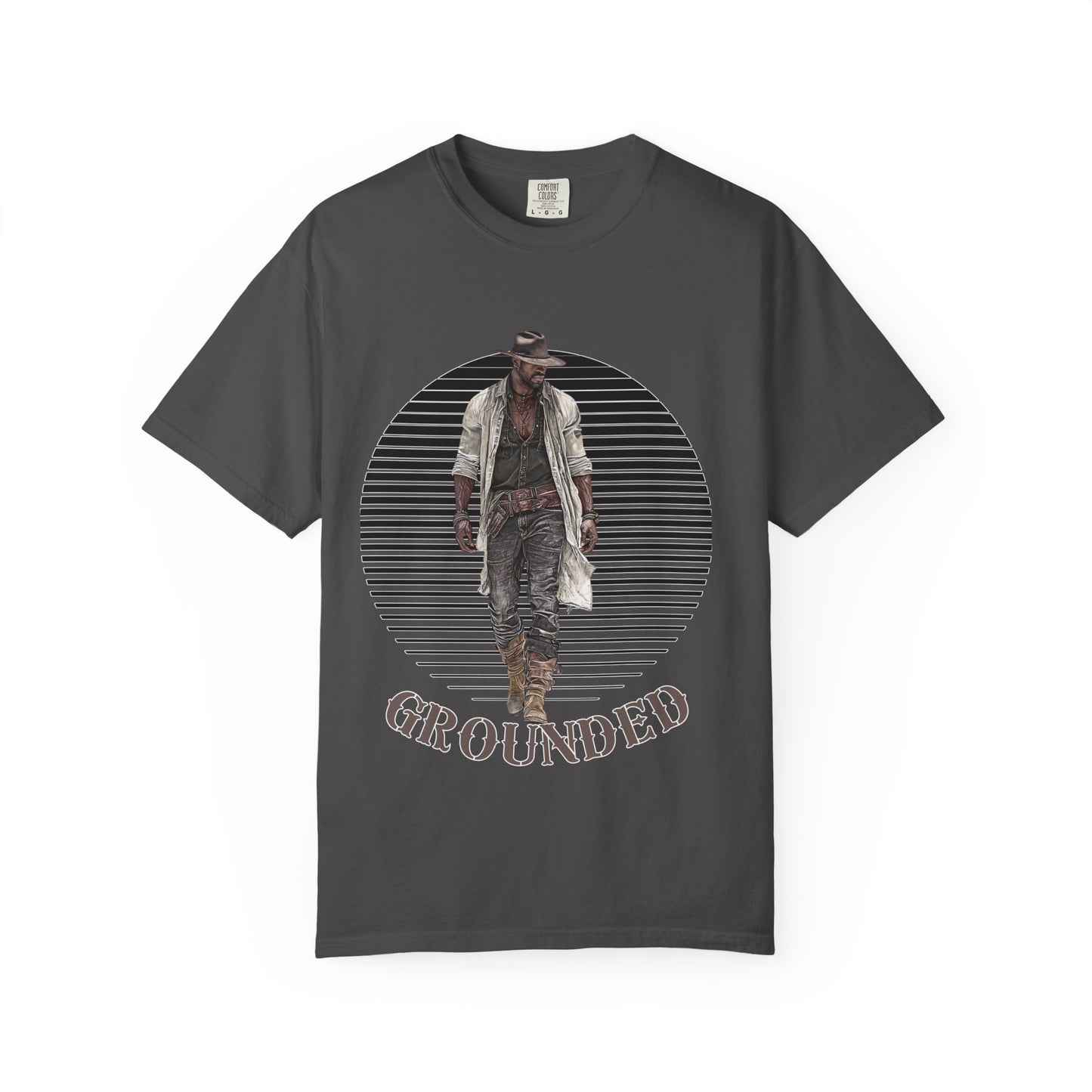 GROUNDED Cowboy Shirt - T-Shirt for Rodeo Lovers and Western Enthusiasts