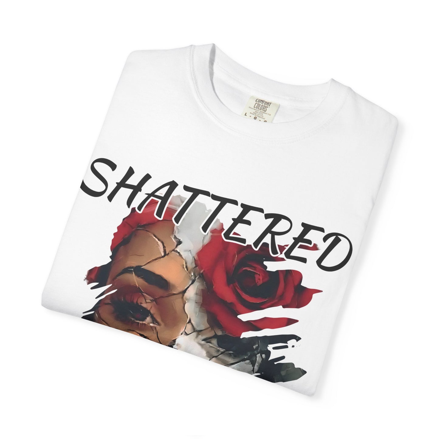 Shattered Beauty Unisex T-shirt, Artistic Graphic Tee, Gift for Art Lovers, Unique Fashion Statement, Casual Wear, Trendy Gift