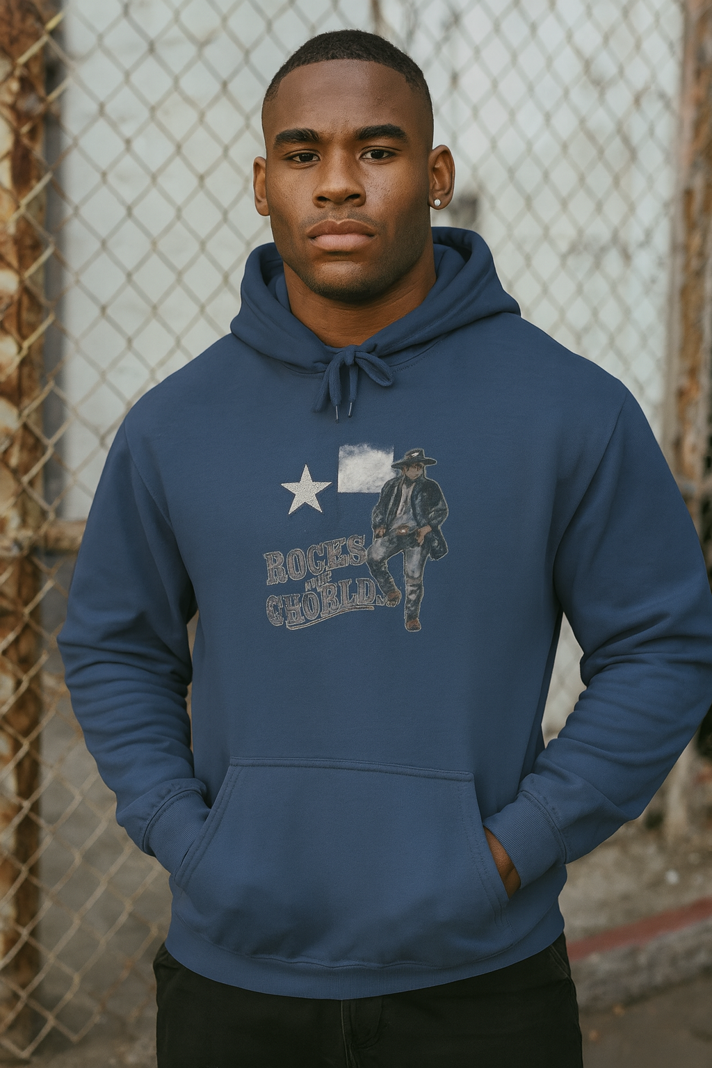Texas Pride Hoodie with 'Boots on the Ground' Graphic