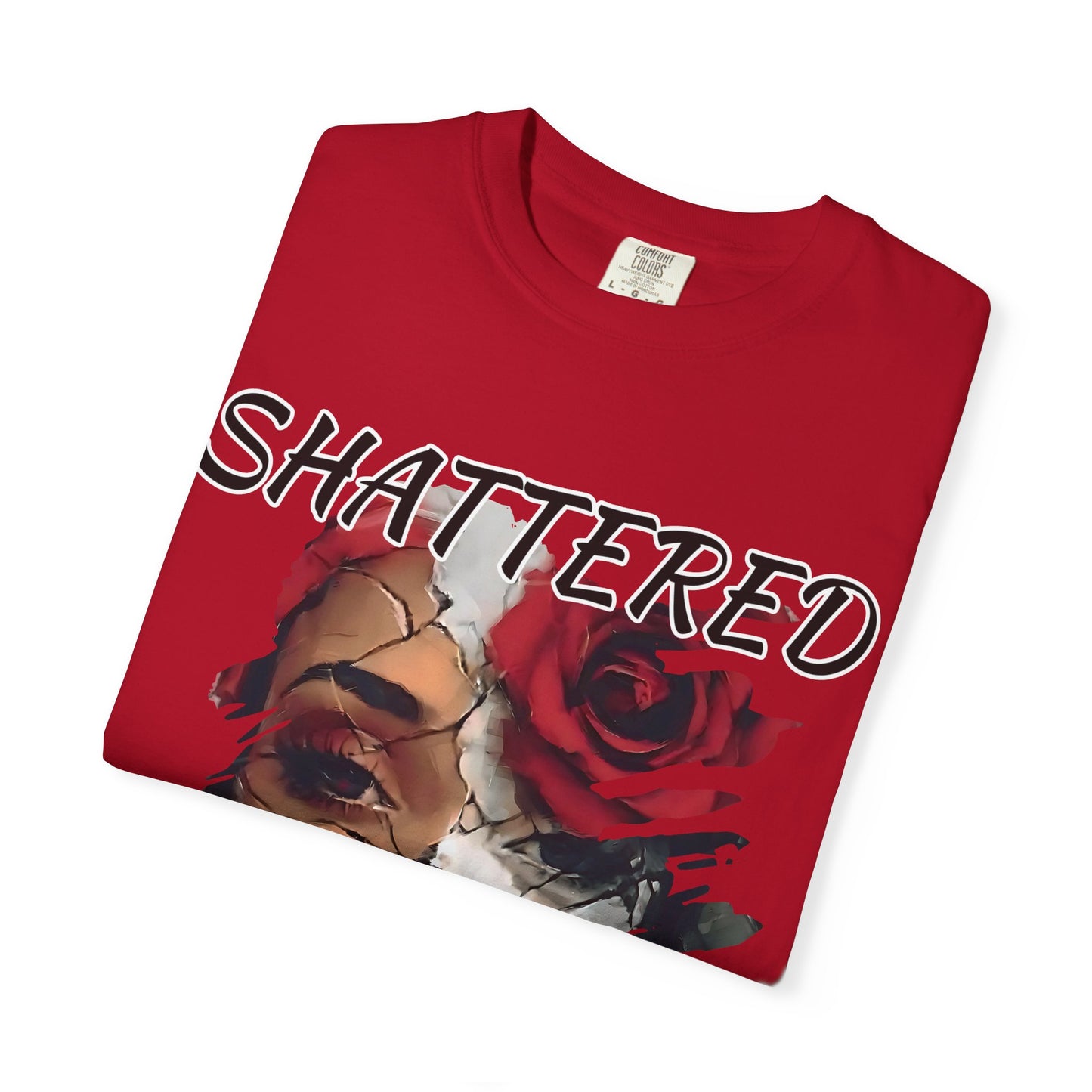 Shattered Beauty Unisex T-shirt, Artistic Graphic Tee, Gift for Art Lovers, Unique Fashion Statement, Casual Wear, Trendy Gift