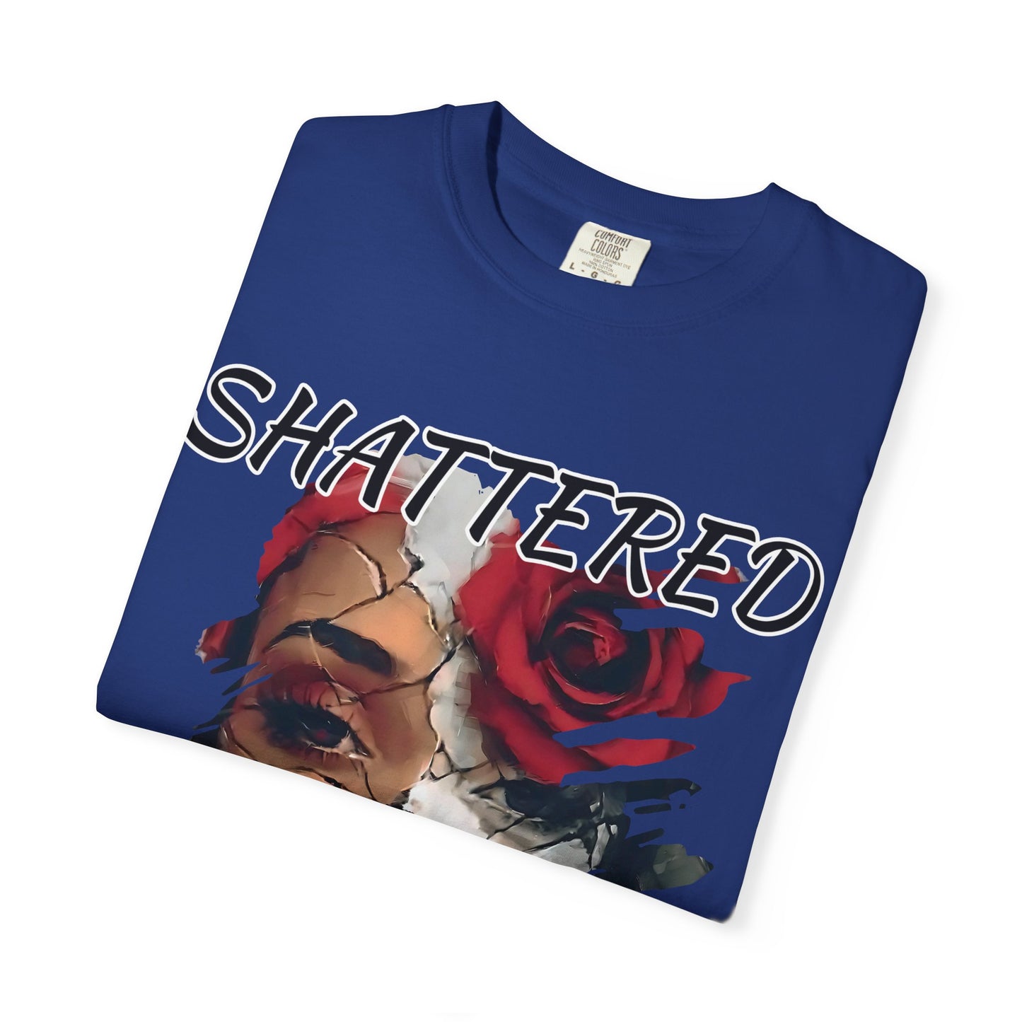 Shattered Beauty Unisex T-shirt, Artistic Graphic Tee, Gift for Art Lovers, Unique Fashion Statement, Casual Wear, Trendy Gift