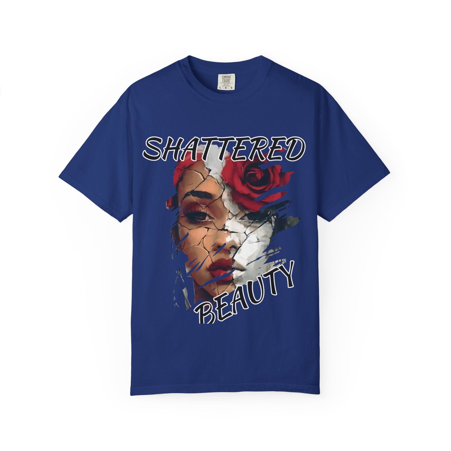 Shattered Beauty Unisex T-shirt, Artistic Graphic Tee, Gift for Art Lovers, Unique Fashion Statement, Casual Wear, Trendy Gift