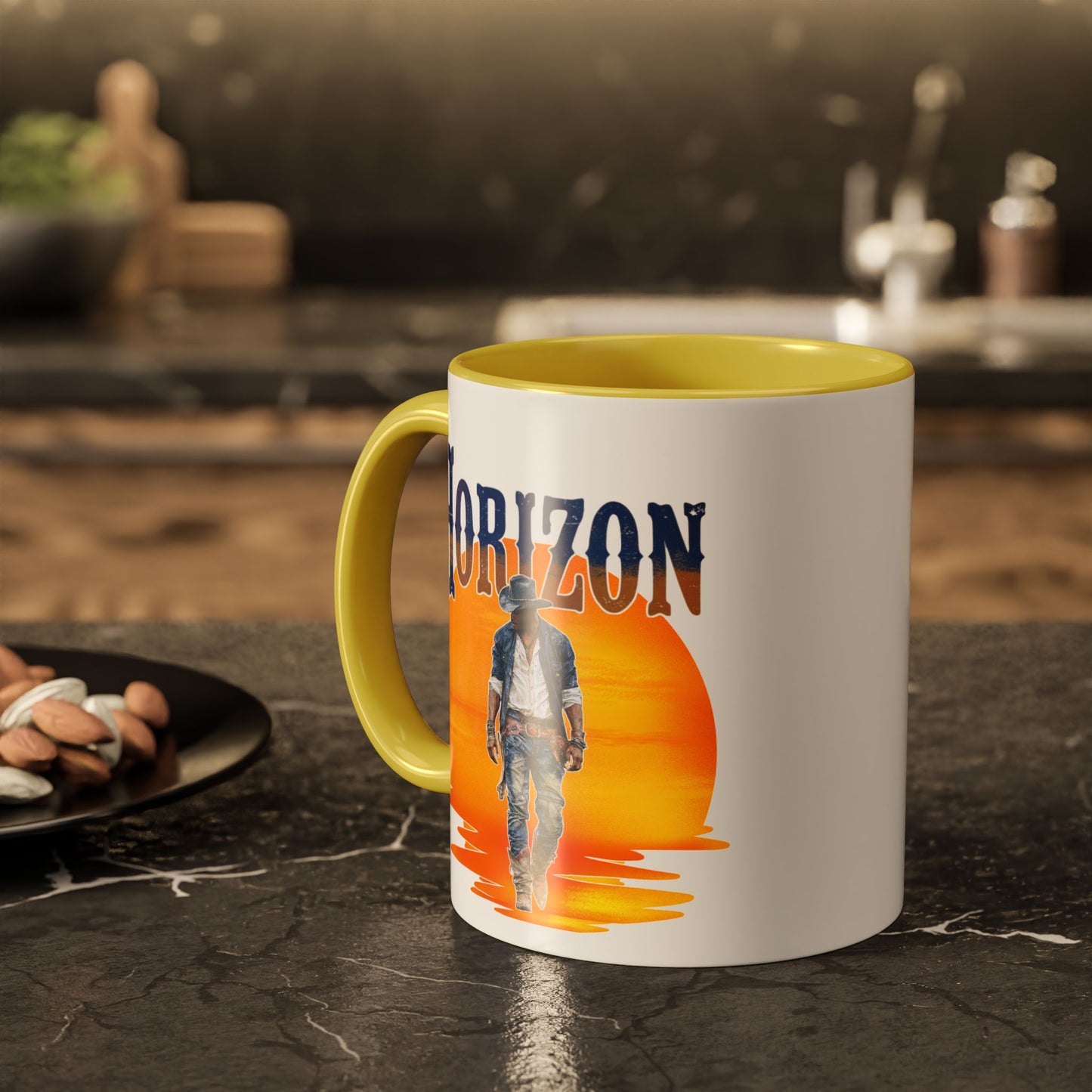 Horizon Cowboy Sunset Coffee Mug | Western Rodeo Gift | Rustic Cowboy Coffee Cup for Country Lifestyle Fans