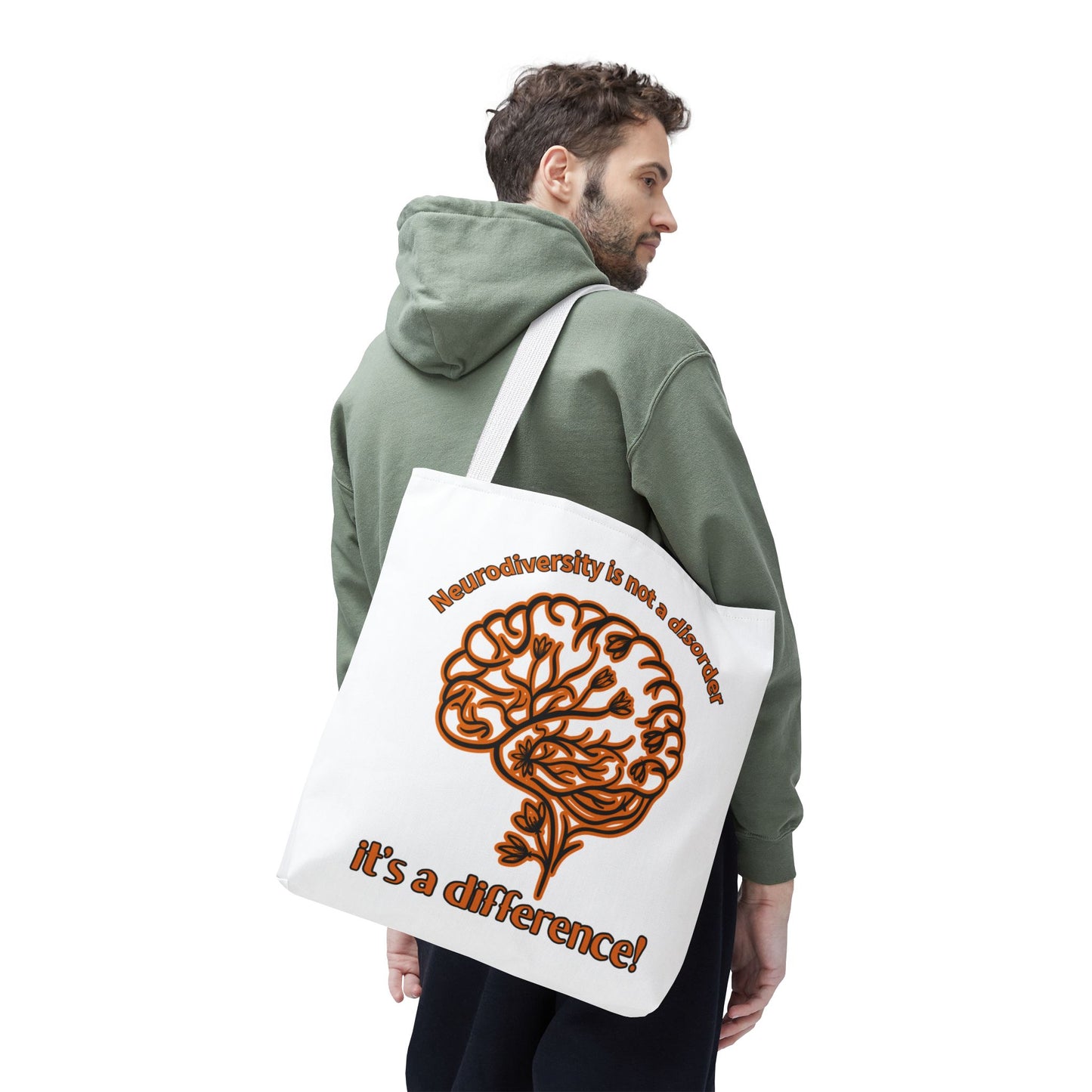 Creative Mind Tote Bag - It's a Difference! | Eco-Friendly, Gift for Mental Health Awareness, Reusable Shopping, Inspirational Bag, [...]