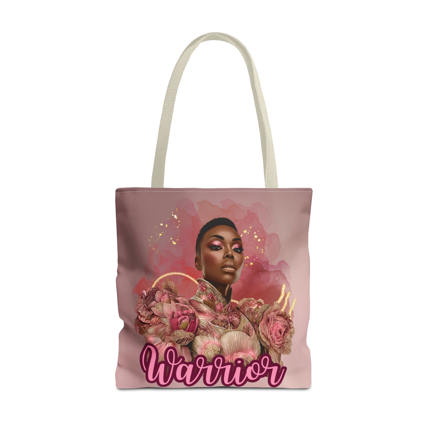 Warrior Queen Tote Bag | Rose Gold Breast Cancer Awareness | Survivor Empowerment Gift| Pink Ribbon Warrior Tote | Survivor Empowerment Gift | Courage & Strength Bag