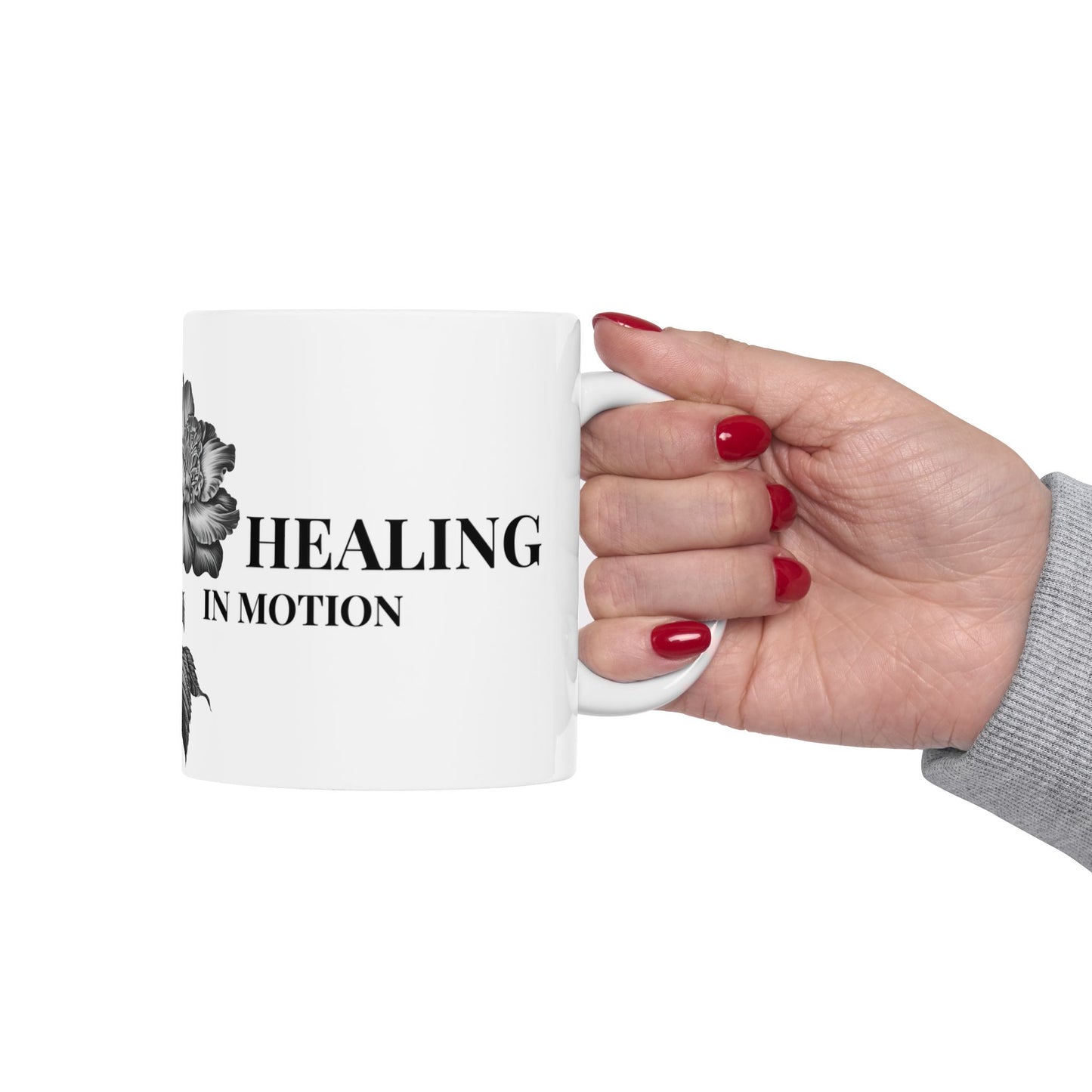 Healing in Motion Mug – Emotional Growth & Healing Journey Cup- Here In Memory' Memorial Coffee Cup