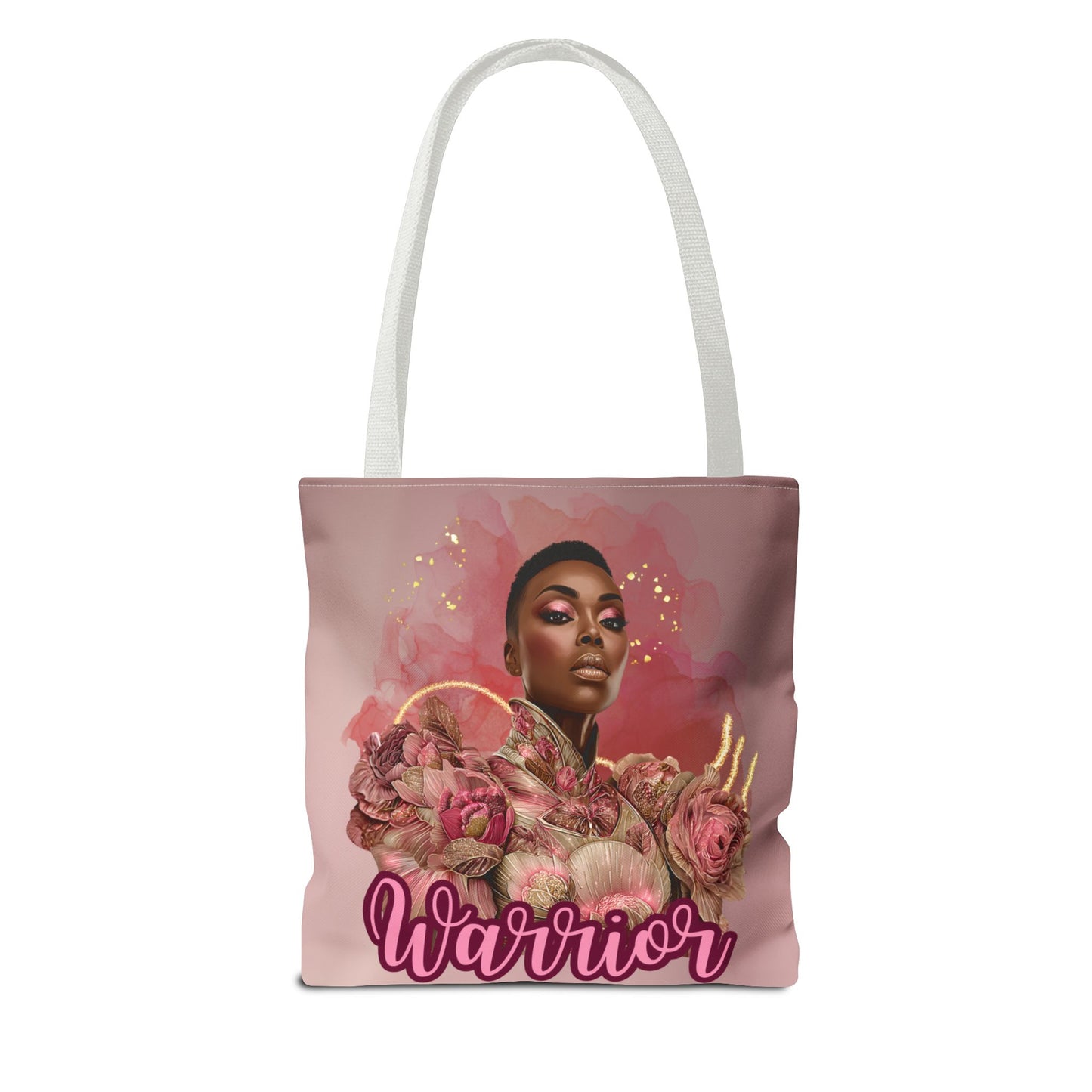 Warrior Queen Tote Bag | Rose Gold Breast Cancer Awareness | Survivor Empowerment Gift| Pink Ribbon Warrior Tote | Survivor Empowerment Gift | Courage & Strength Bag