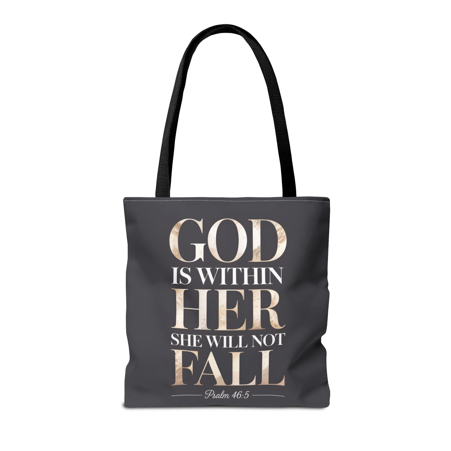 Copy of Psalm 46:5 Tote Bag, God Is Within Her She Will Not Fall Tote, Christian Scripture Tote, Faith Inspirational Bag for Women