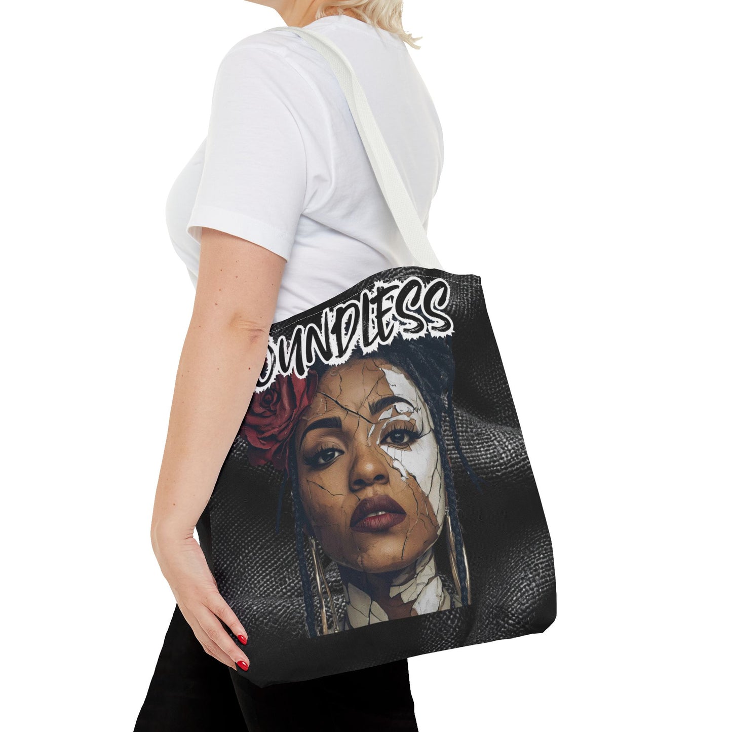 Boundless Tote Bag, Empowering Shoulder Bag for Everyday, Perfect Gift for Artists, Students, and Trendsetters, Fashionable Carry-All