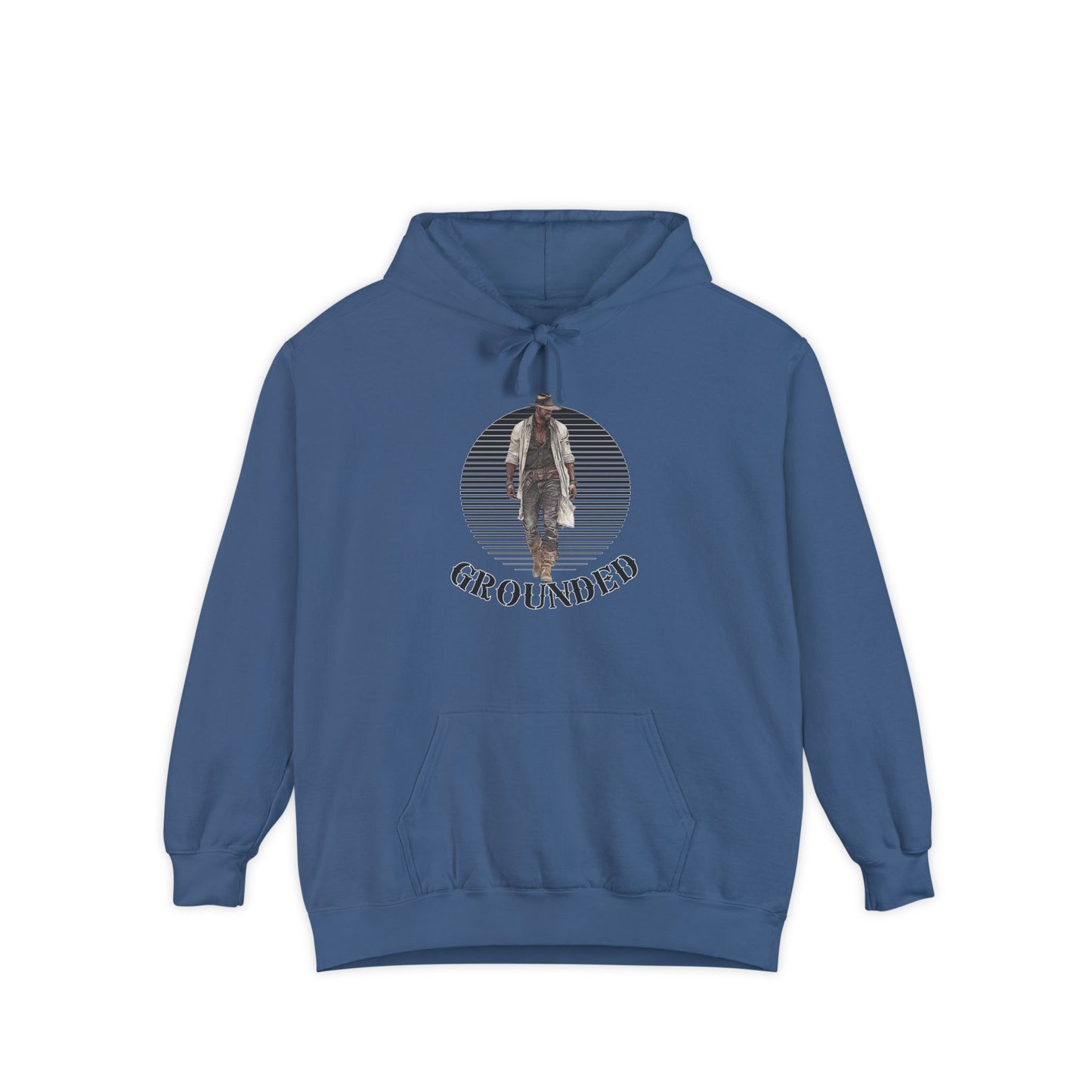 Cowboy Hoodie -( in black)  Grounded Western Design for Rodeo Fans and Country Music Lovers