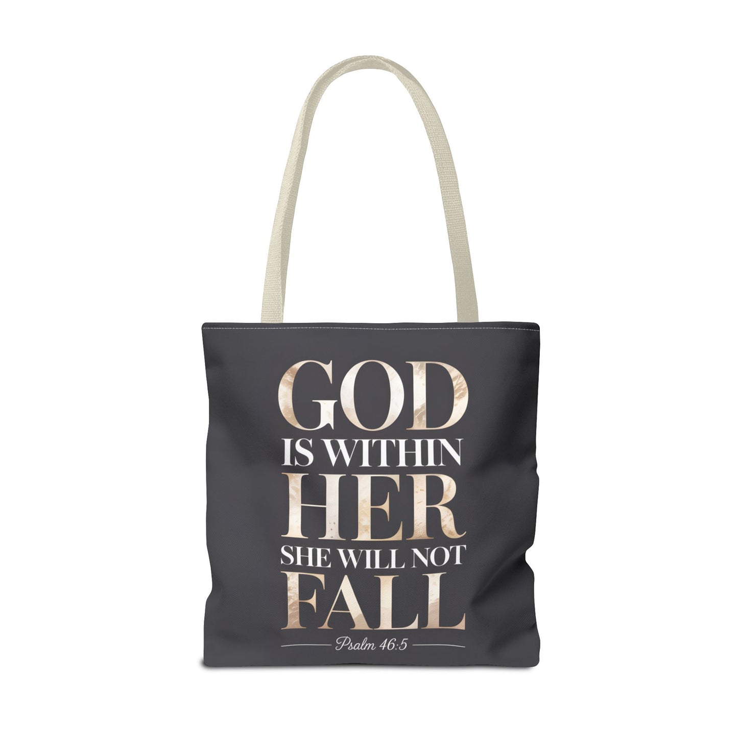 Copy of Psalm 46:5 Tote Bag, God Is Within Her She Will Not Fall Tote, Christian Scripture Tote, Faith Inspirational Bag for Women