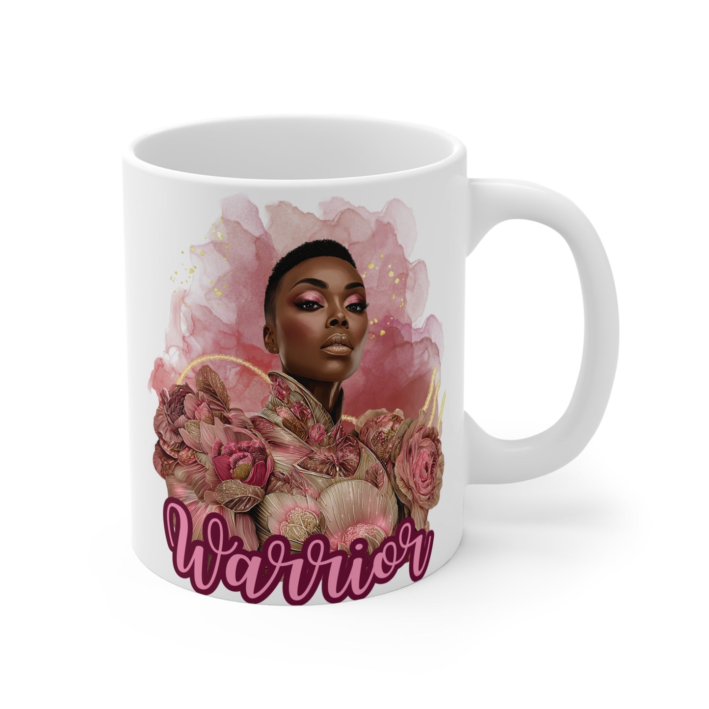 Warrior Queen Mug | I’m a Survivor Mug | Breast Cancer Awareness Gift | Pink Ribbon Coffee Cup | Rose Gold Empowerment Mug | Courage & Strength Survivor Gift