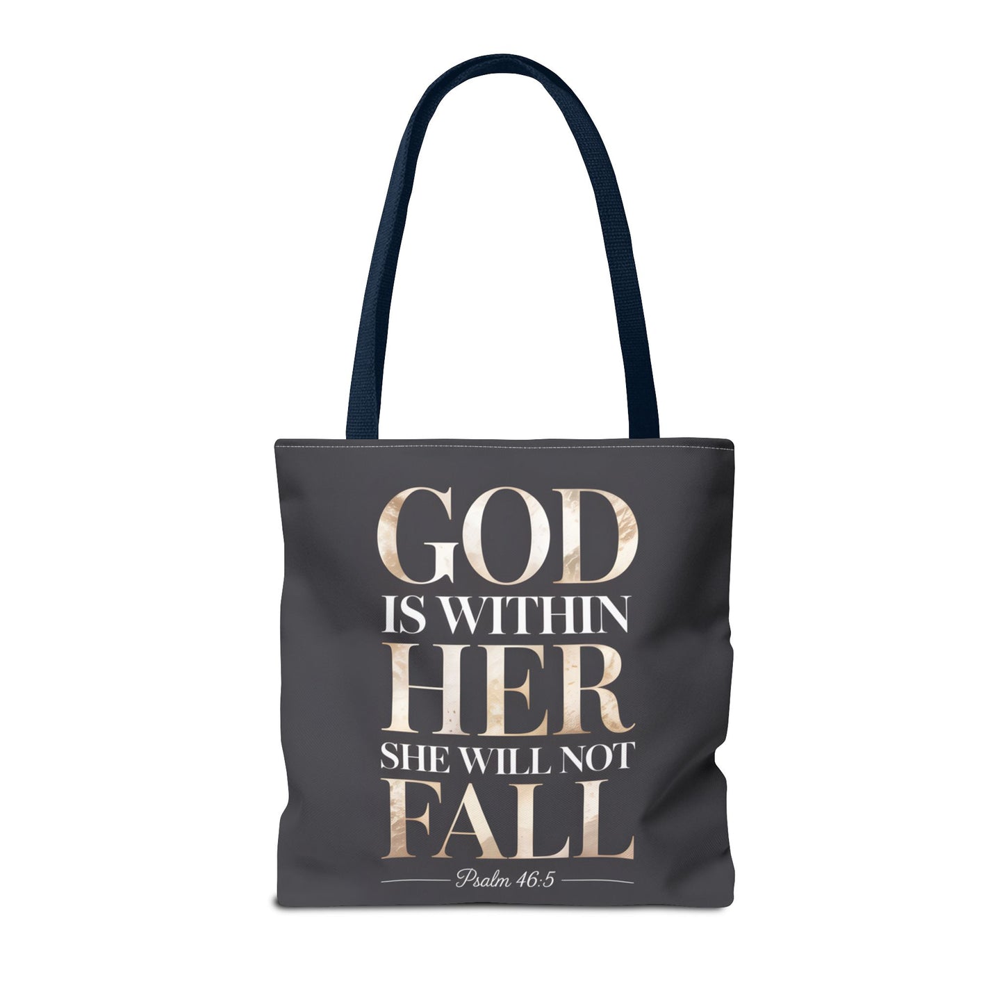 Copy of Psalm 46:5 Tote Bag, God Is Within Her She Will Not Fall Tote, Christian Scripture Tote, Faith Inspirational Bag for Women