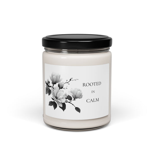 Rooted in Calm Candle – White Sage & Lavender – Grounding Relaxation Soy Candle