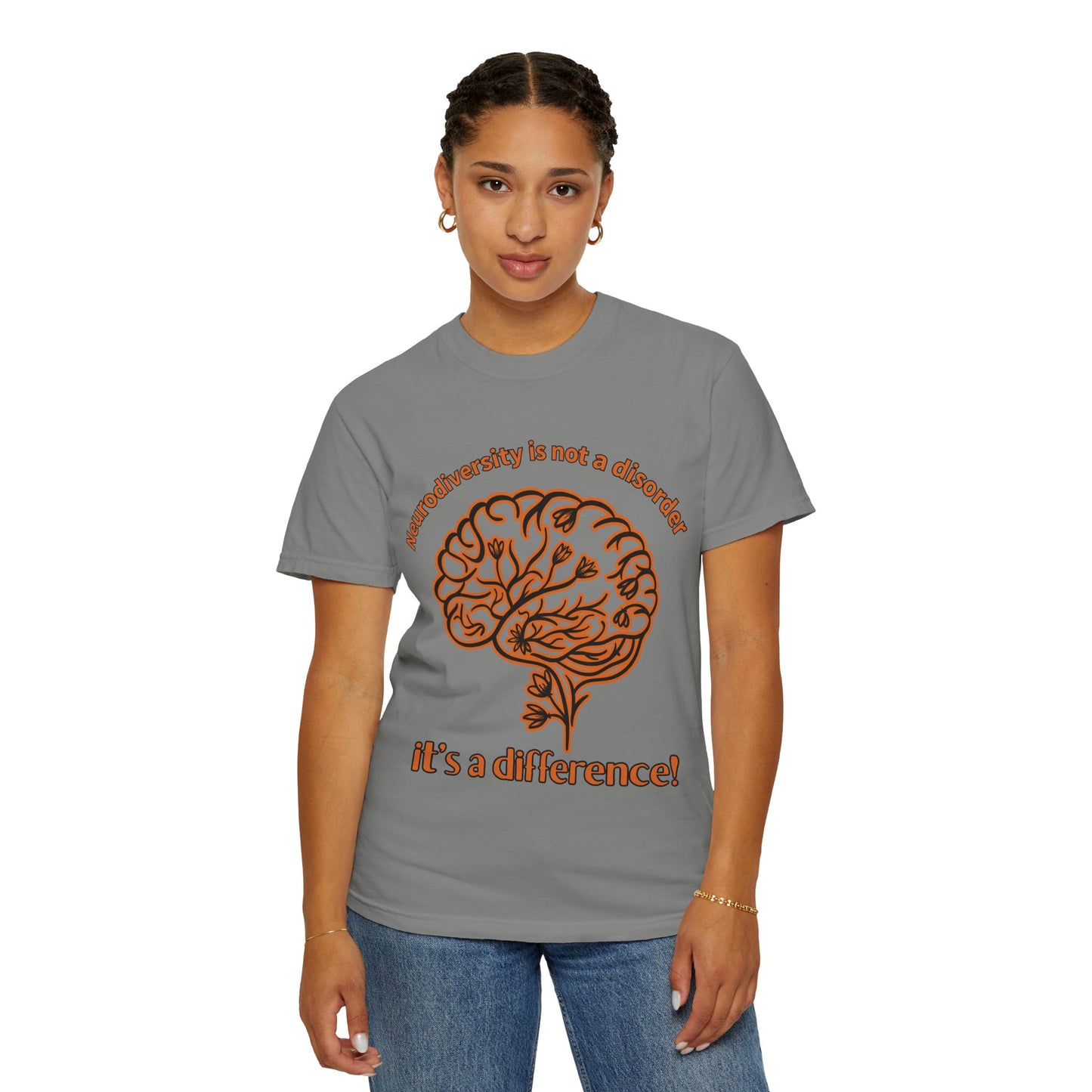 Neurodiversity Awareness Shirt | Comfort Colors 1717 | “Not a Disorder, It’s a Difference” Mental Health Tee | Autism ADHD Acceptance Gift