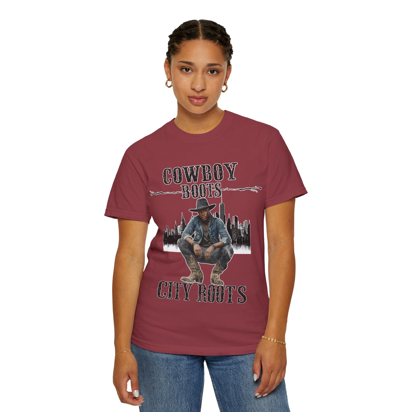 Cowboy Roots T-Shirt | Unisex Garment-Dyed Tee for Western Enthusiasts | Cool Casual Wear, Gift for Him/Her, Country Music Tee