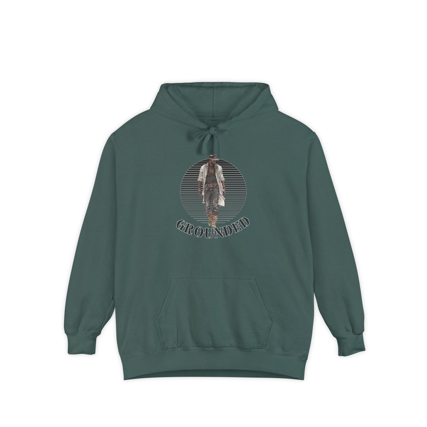 Cowboy Hoodie -( in black)  Grounded Western Design for Rodeo Fans and Country Music Lovers