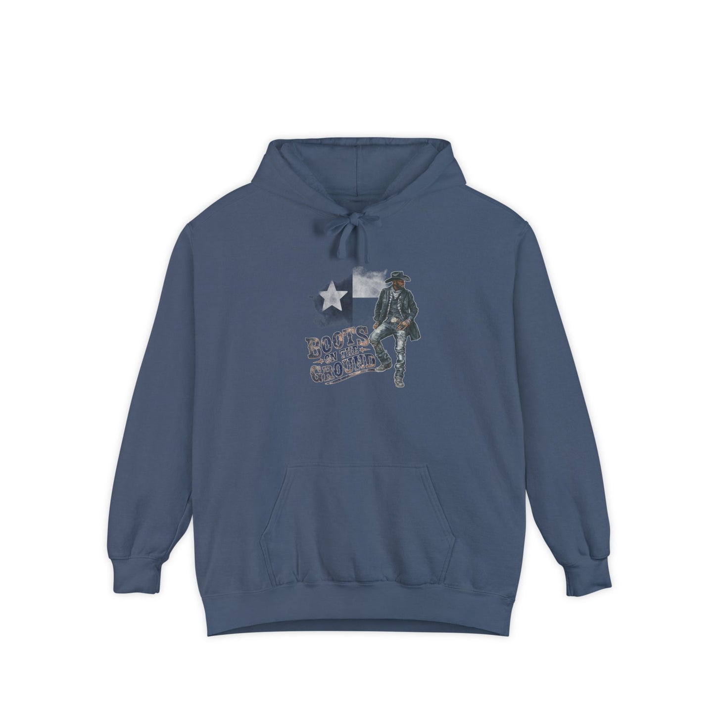Texas Pride Hoodie with 'Boots on the Ground' Graphic