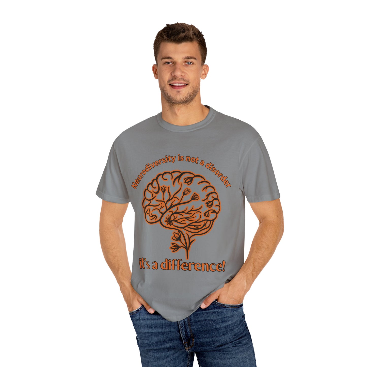 Neurodiversity Awareness Shirt | Comfort Colors 1717 | “Not a Disorder, It’s a Difference” Mental Health Tee | Autism ADHD Acceptance Gift