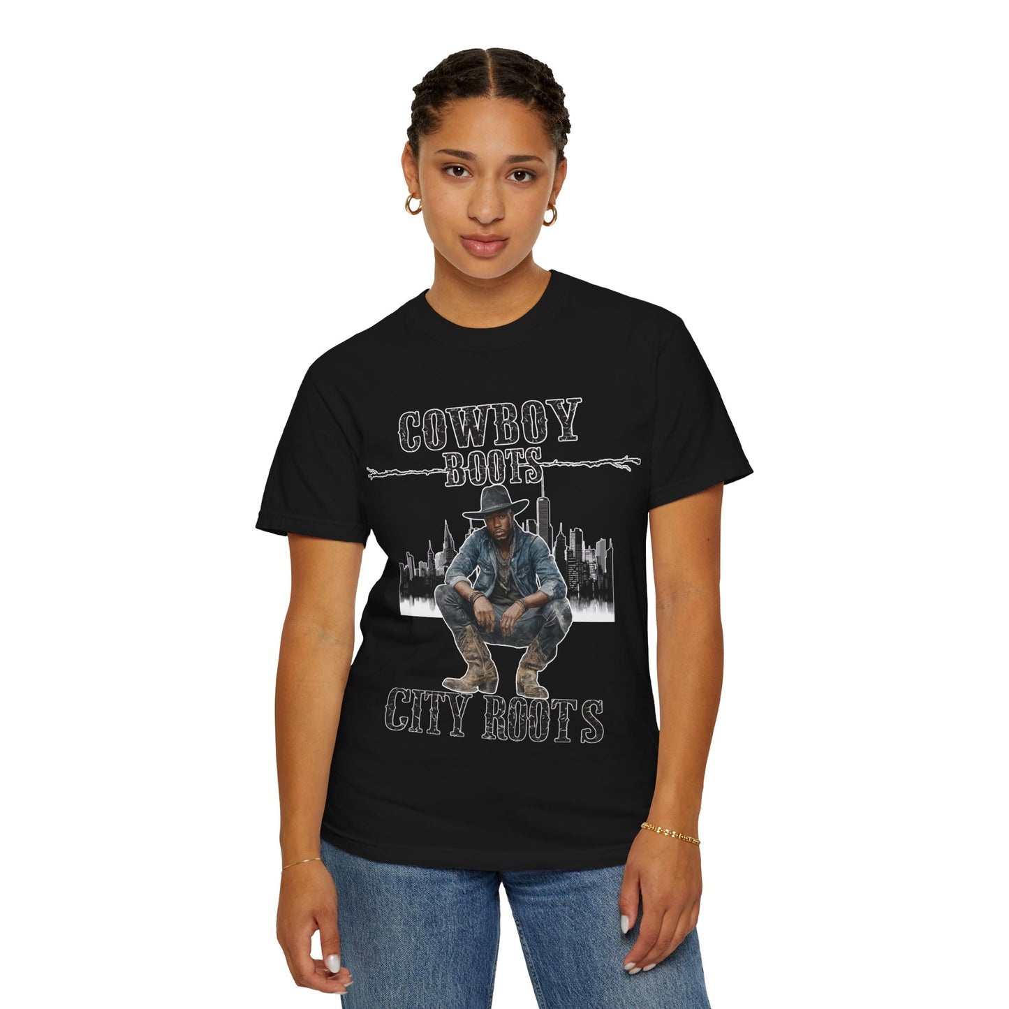 Cowboy Roots T-Shirt | Unisex Garment-Dyed Tee for Western Enthusiasts | Cool Casual Wear, Gift for Him/Her, Country Music Tee