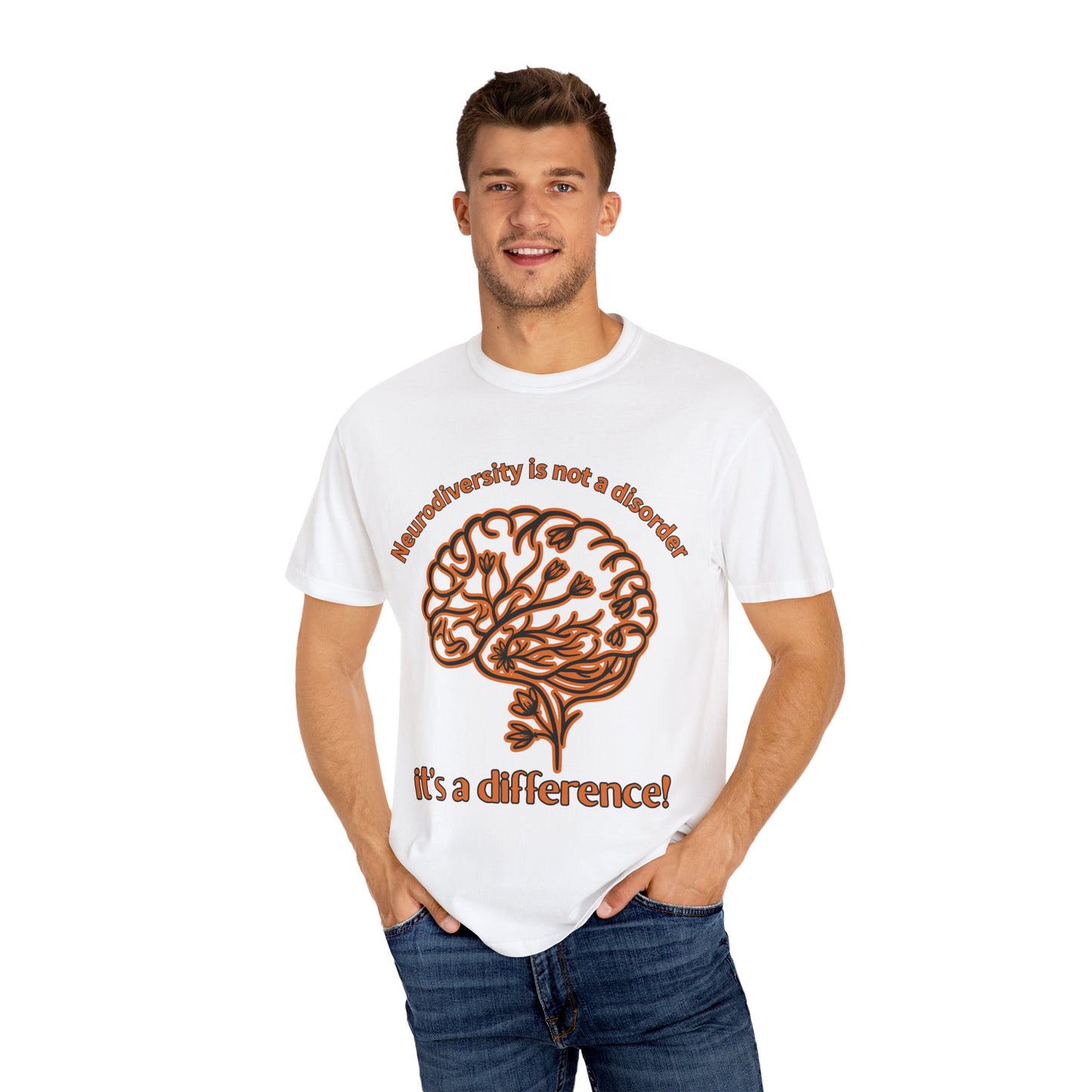 Neurodiversity Awareness Shirt | Comfort Colors 1717 | “Not a Disorder, It’s a Difference” Mental Health Tee | Autism ADHD Acceptance Gift