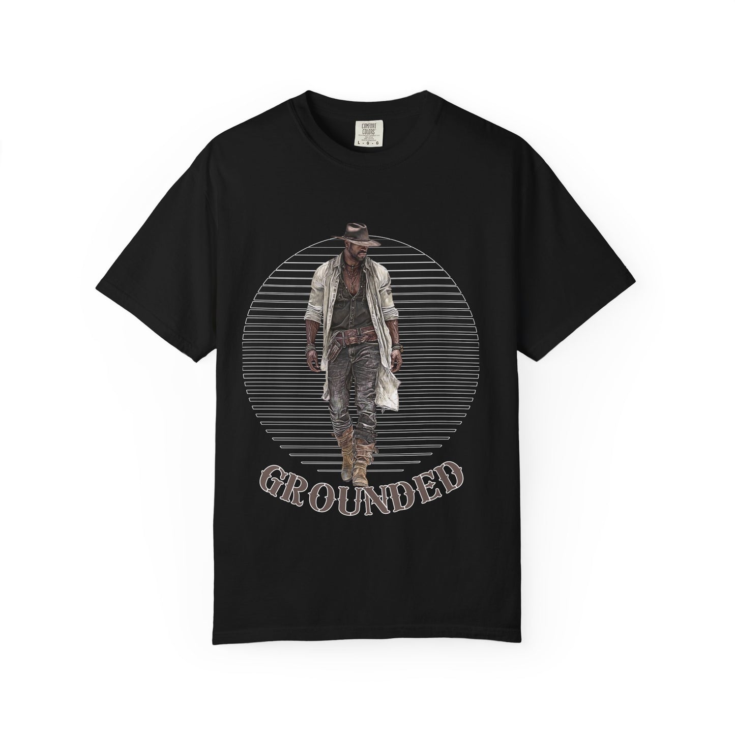 GROUNDED Cowboy Shirt - T-Shirt for Rodeo Lovers and Western Enthusiasts