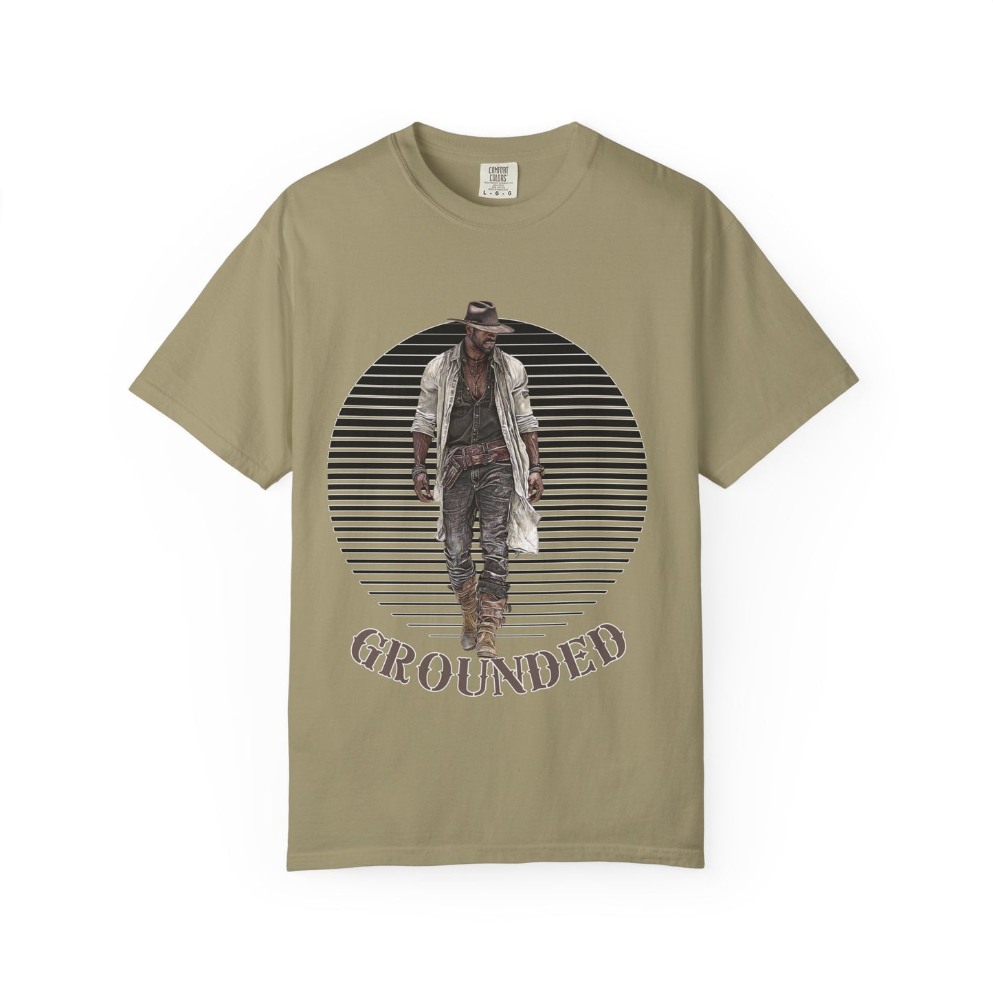 GROUNDED Cowboy Shirt - T-Shirt for Rodeo Lovers and Western Enthusiasts