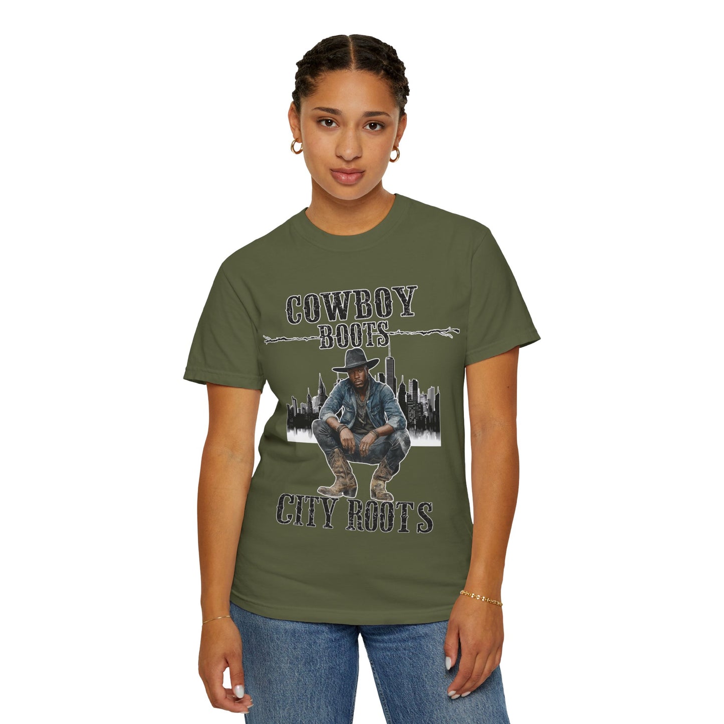 Cowboy Roots T-Shirt | Unisex Garment-Dyed Tee for Western Enthusiasts | Cool Casual Wear, Gift for Him/Her, Country Music Tee