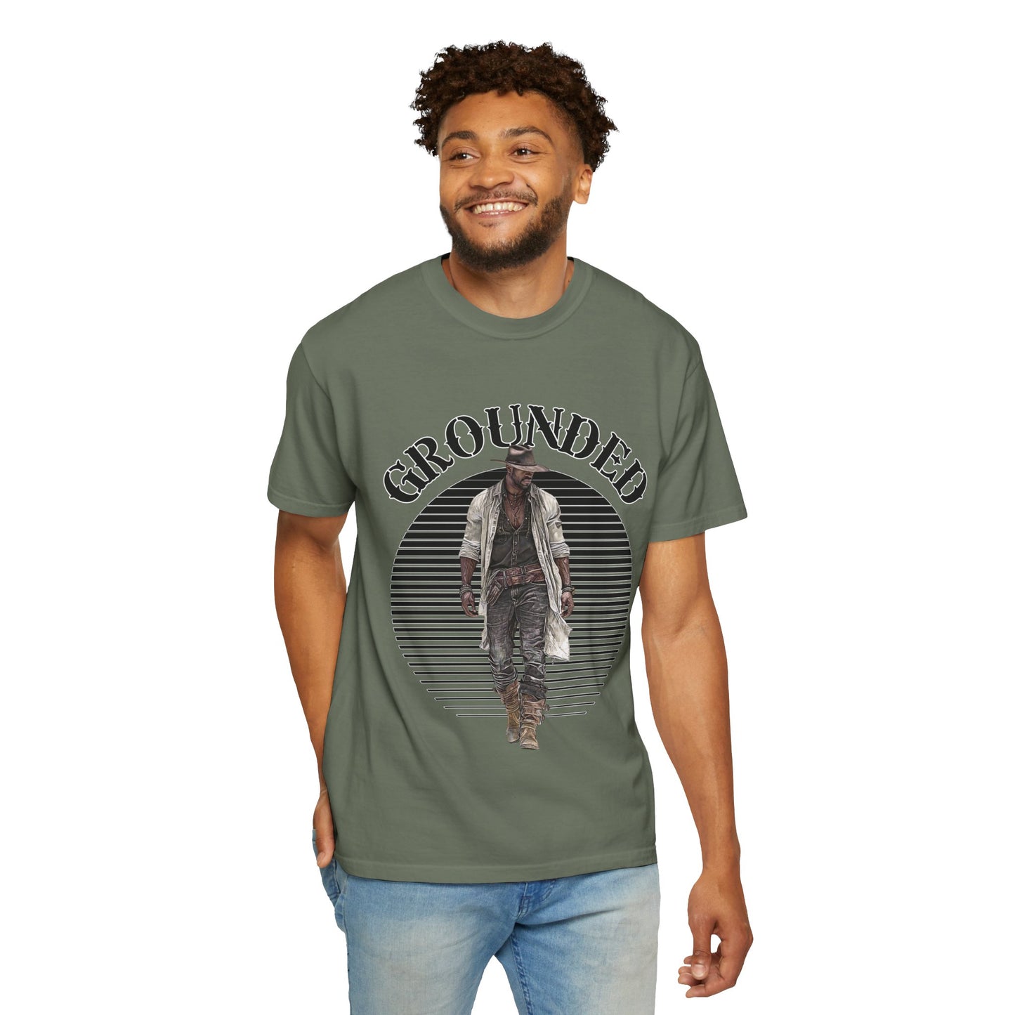 Western Cowboy Unisex T-shirt - GROUNDED - Rodeo Lover Gift