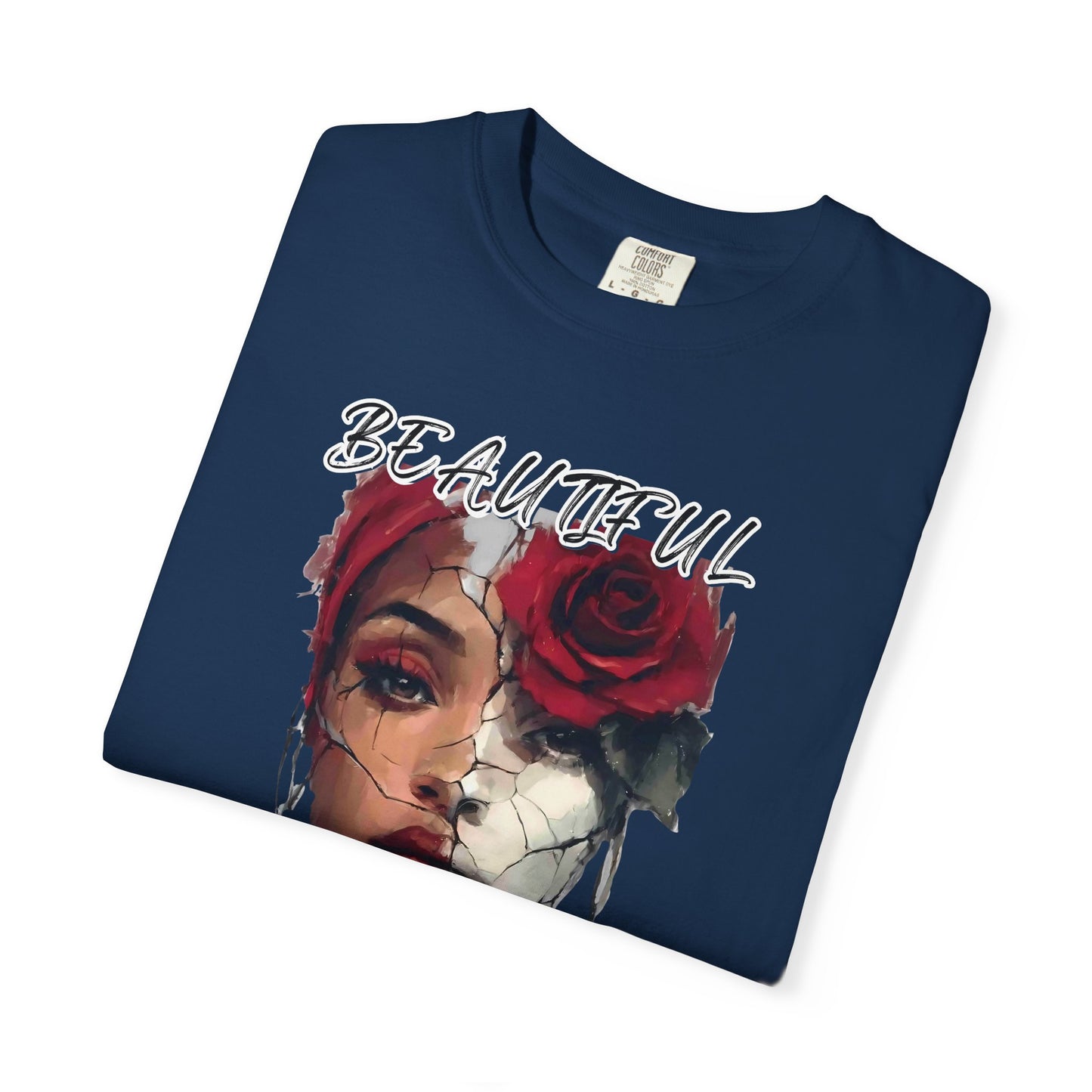 Beautiful Rose Art Unisex T-Shirt | Strength and Vulnerability Graphic Tee | Feminine Empowerment Shirt | Limited Edition Art Fashion
