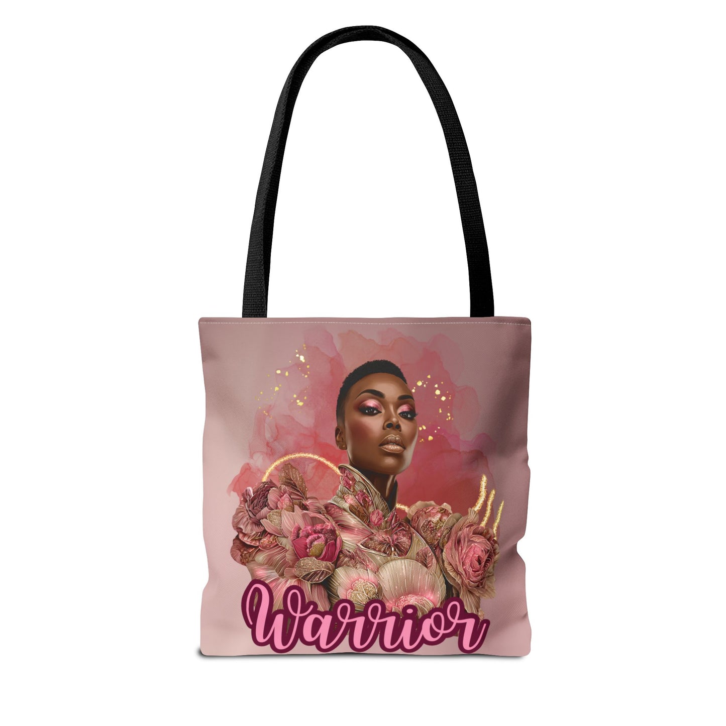 Warrior Queen Tote Bag | Rose Gold Breast Cancer Awareness | Survivor Empowerment Gift| Pink Ribbon Warrior Tote | Survivor Empowerment Gift | Courage & Strength Bag
