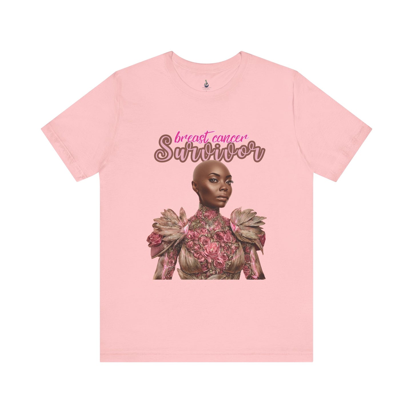 Breast Cancer Survivor Fancy Shirt | Elegant Pink Ribbon Tee | Survivor Empowerment Shirt | October Awareness Apparel for Women