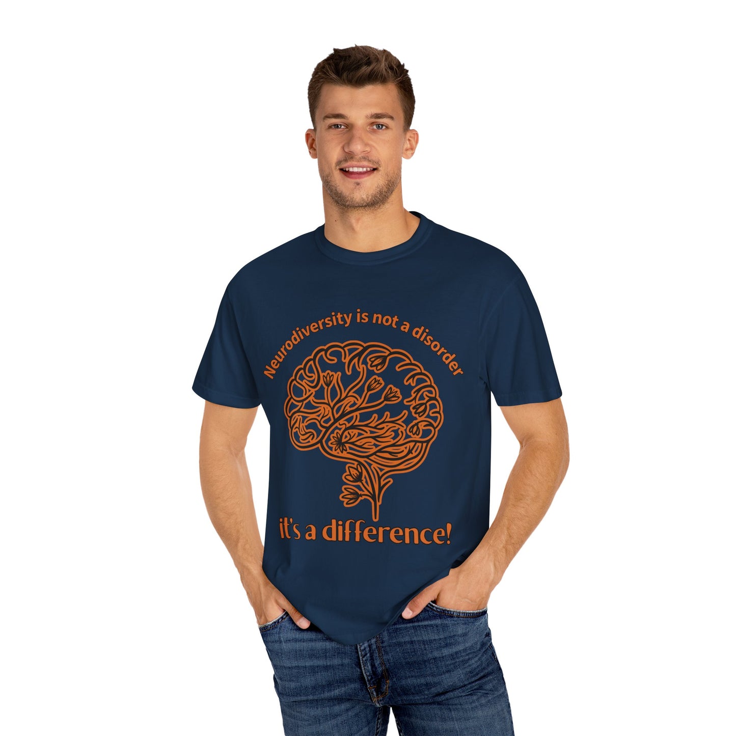 Neurodiversity Awareness Shirt | Comfort Colors 1717 | “Not a Disorder, It’s a Difference” Mental Health Tee | Autism ADHD Acceptance Gift