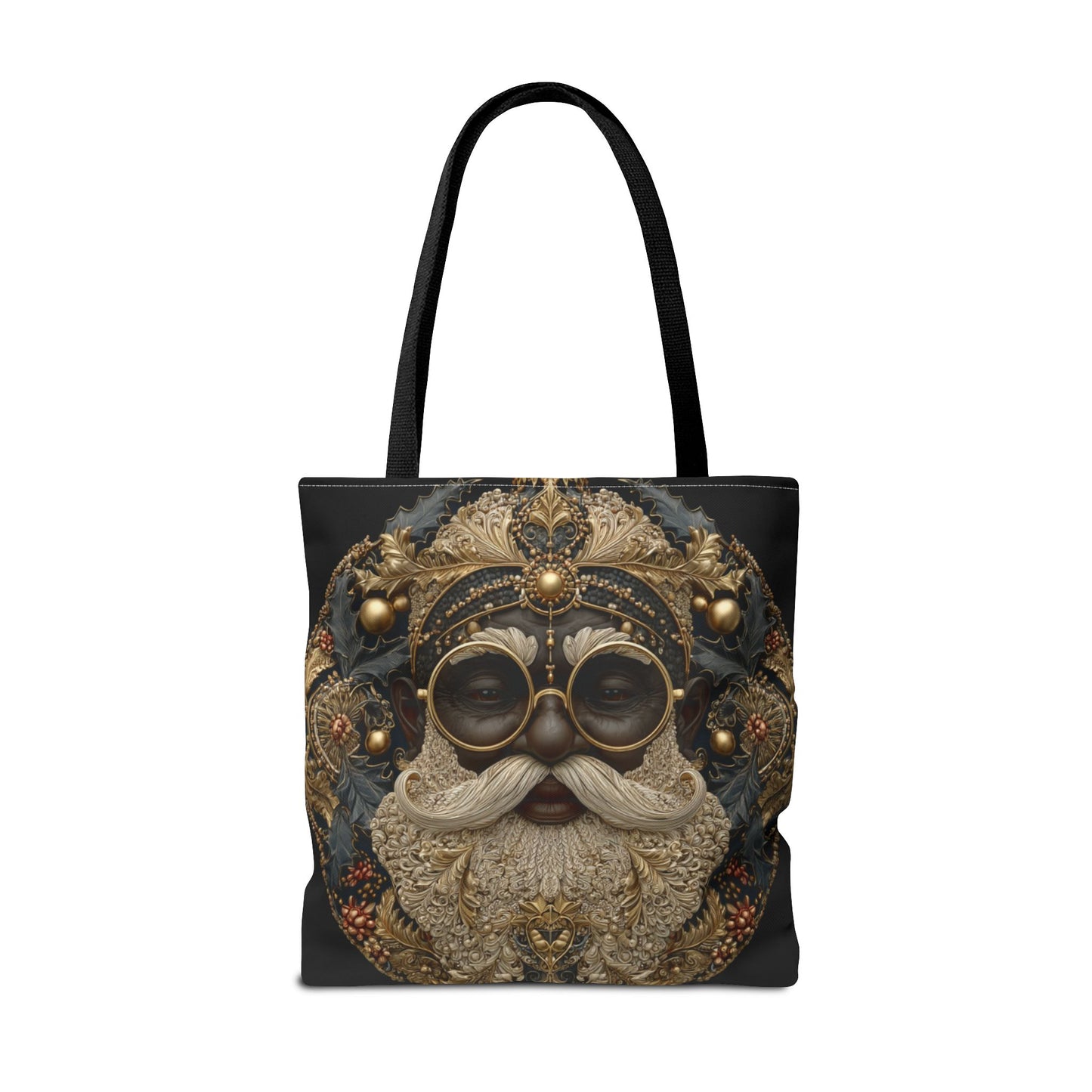 Steampunk Santa Tote Bag — Vintage Mechanical Santa Claus All-Over Print Tote