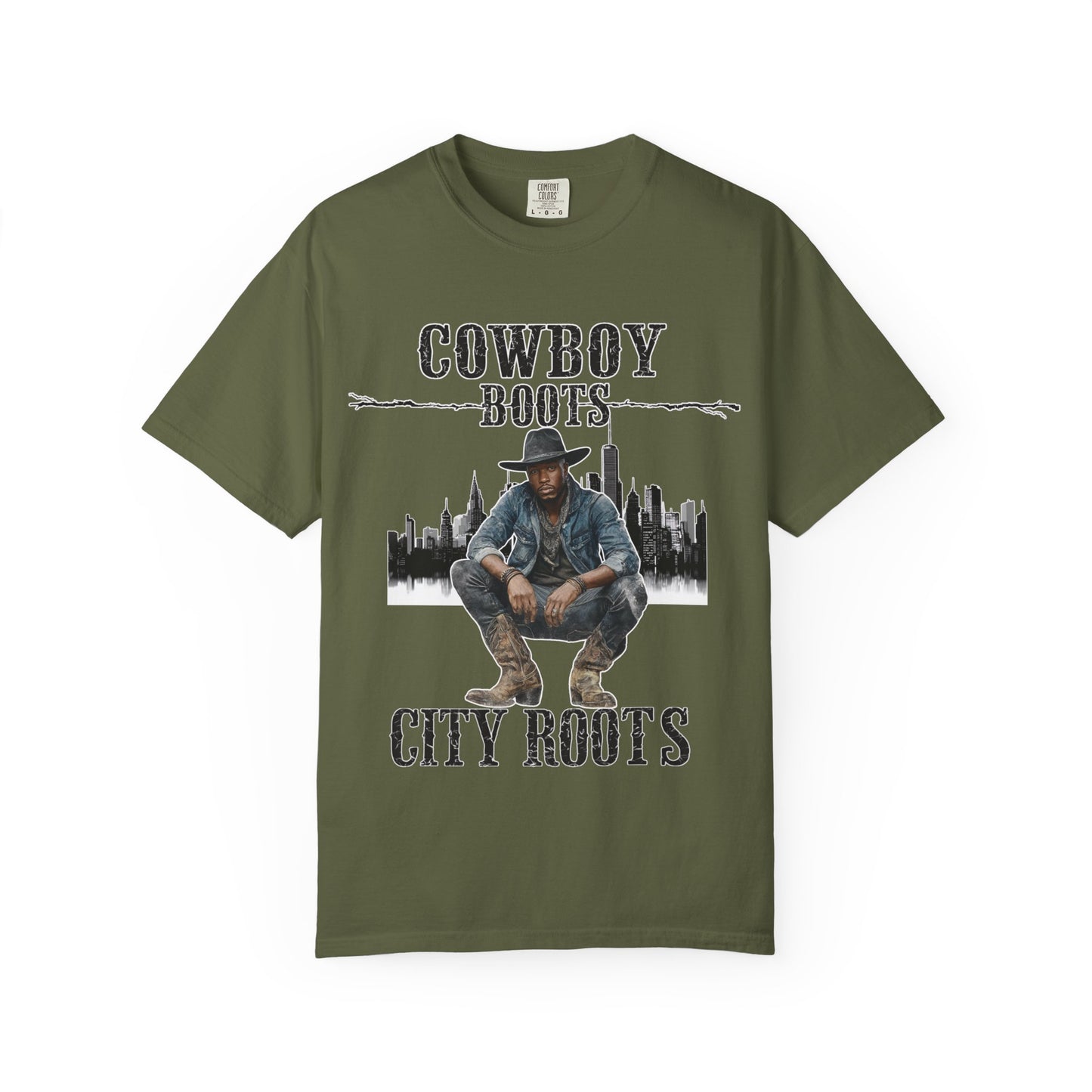 Cowboy Roots T-Shirt | Unisex Garment-Dyed Tee for Western Enthusiasts | Cool Casual Wear, Gift for Him/Her, Country Music Tee