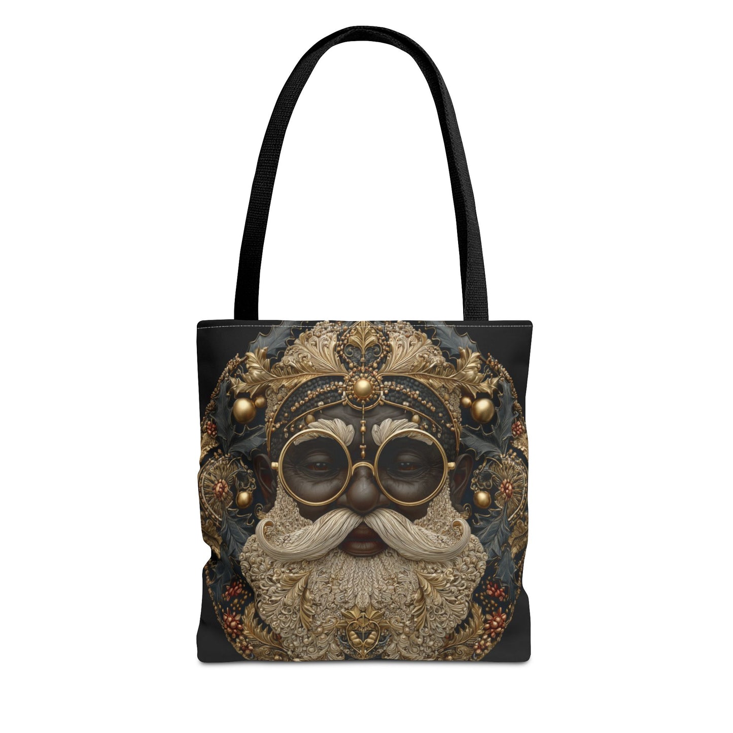 Steampunk Santa Tote Bag — Vintage Mechanical Santa Claus All-Over Print Tote