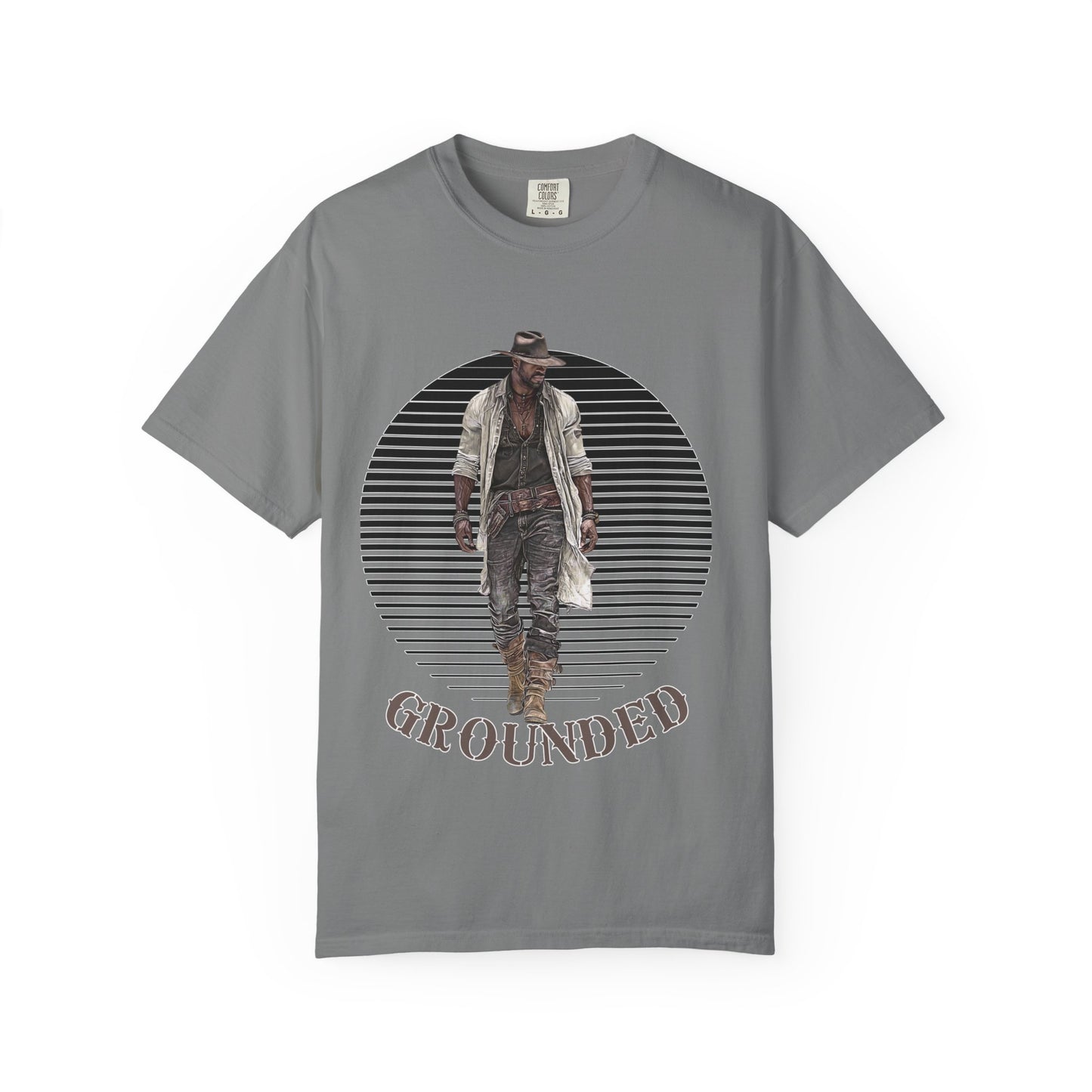 GROUNDED Cowboy Shirt - T-Shirt for Rodeo Lovers and Western Enthusiasts