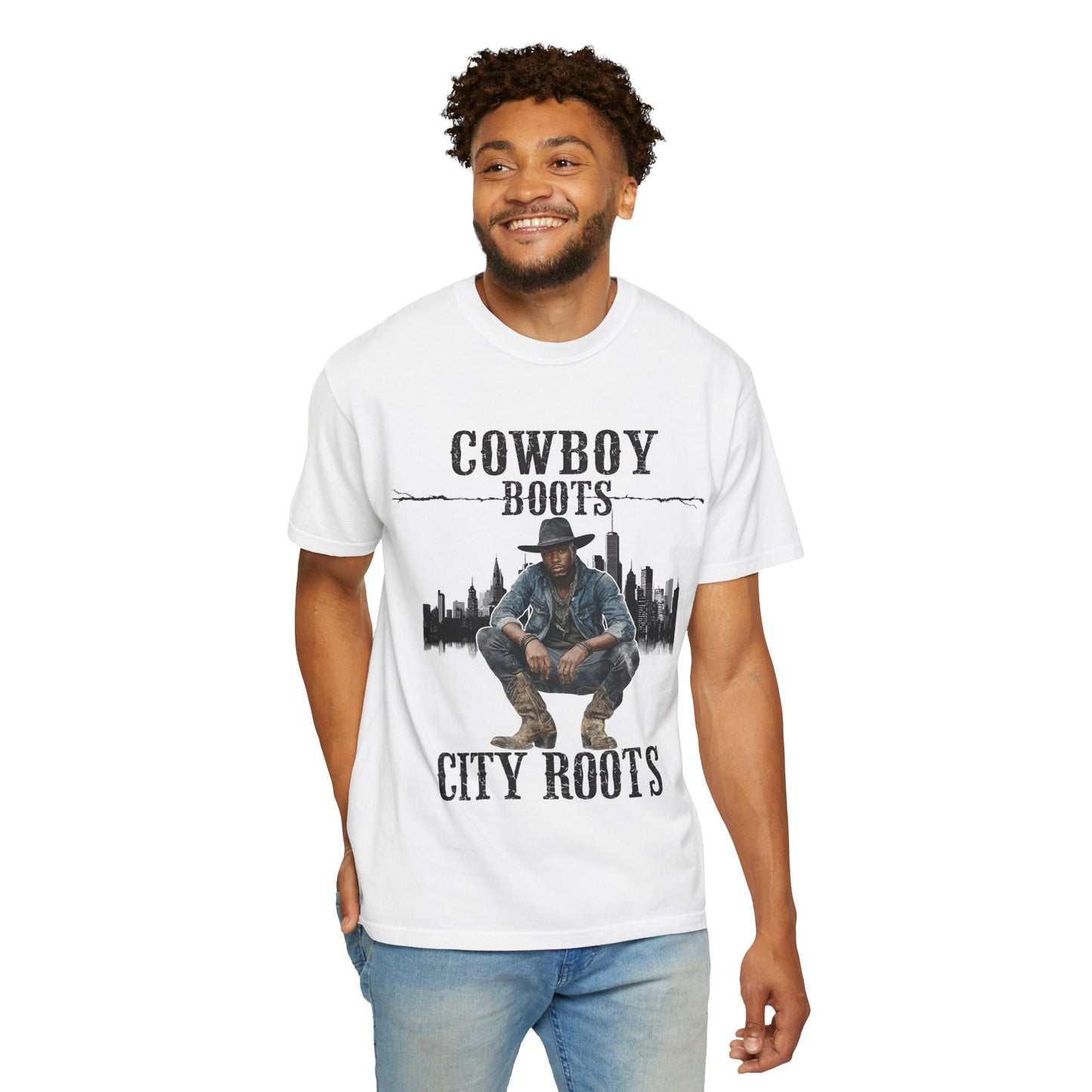 Cowboy Roots T-Shirt | Unisex Garment-Dyed Tee for Western Enthusiasts | Cool Casual Wear, Gift for Him/Her, Country Music Tee