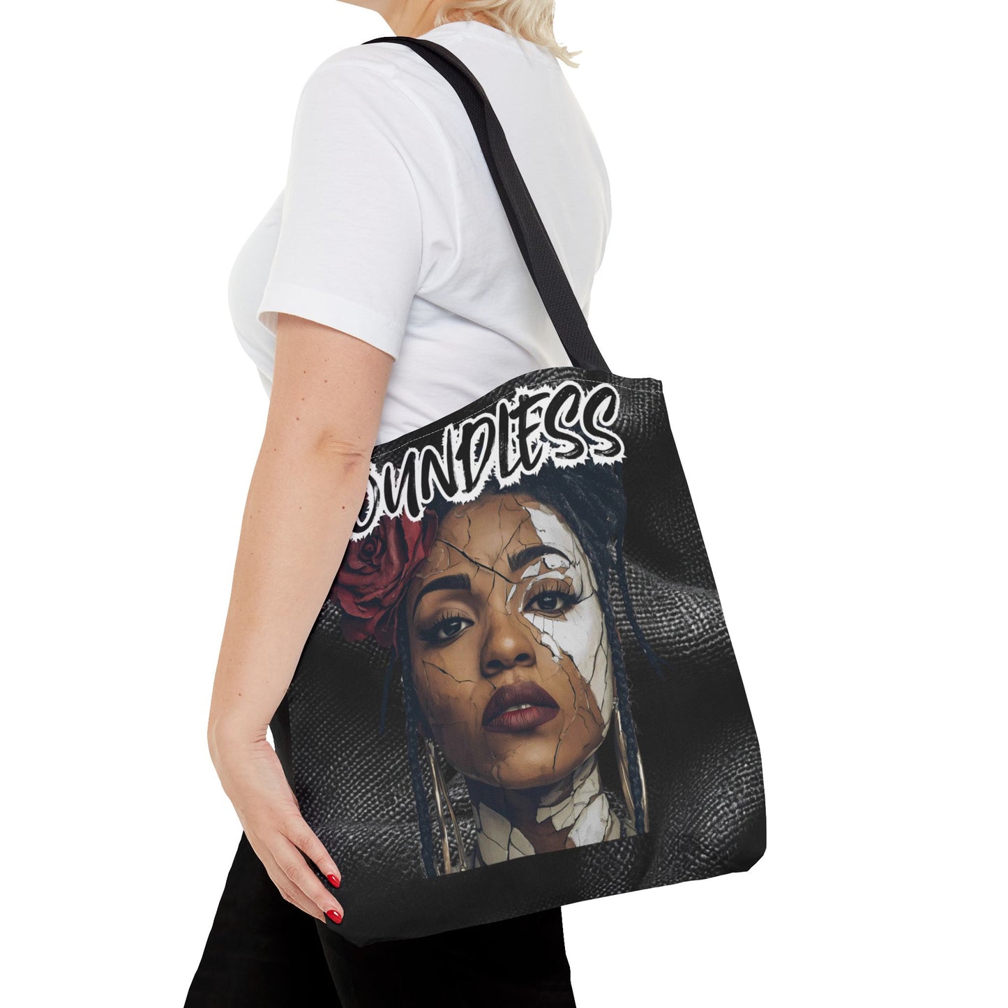 Boundless Tote Bag, Empowering Shoulder Bag for Everyday, Perfect Gift for Artists, Students, and Trendsetters, Fashionable Carry-All