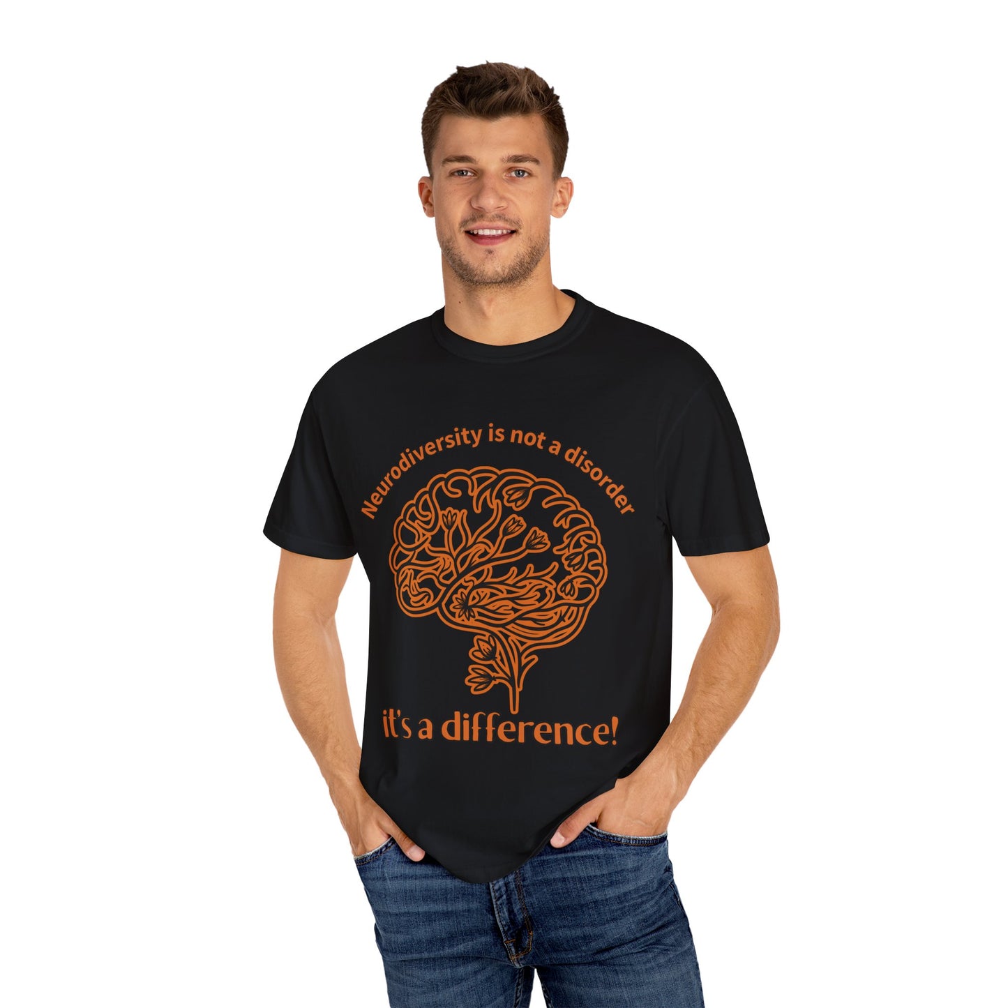 Neurodiversity Awareness Shirt | Comfort Colors 1717 | “Not a Disorder, It’s a Difference” Mental Health Tee | Autism ADHD Acceptance Gift