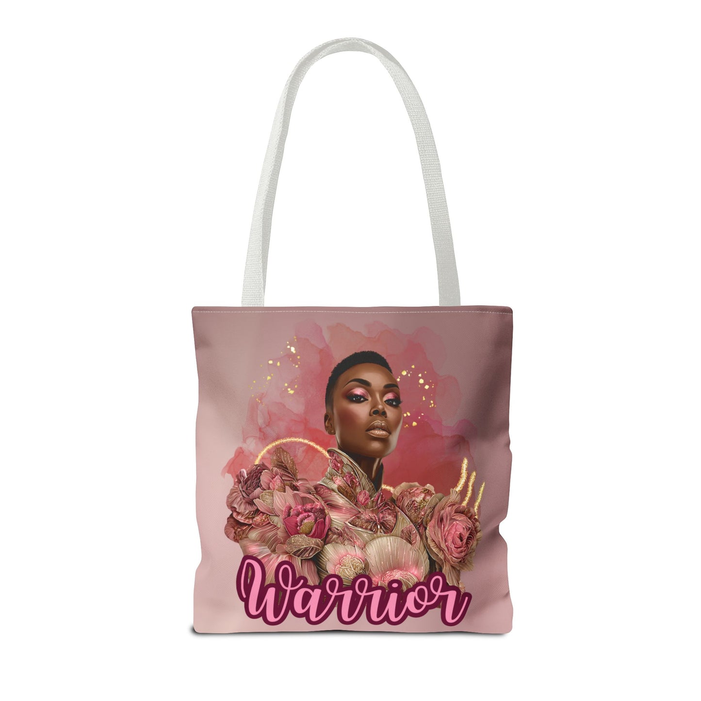 Warrior Queen Tote Bag | Rose Gold Breast Cancer Awareness | Survivor Empowerment Gift| Pink Ribbon Warrior Tote | Survivor Empowerment Gift | Courage & Strength Bag