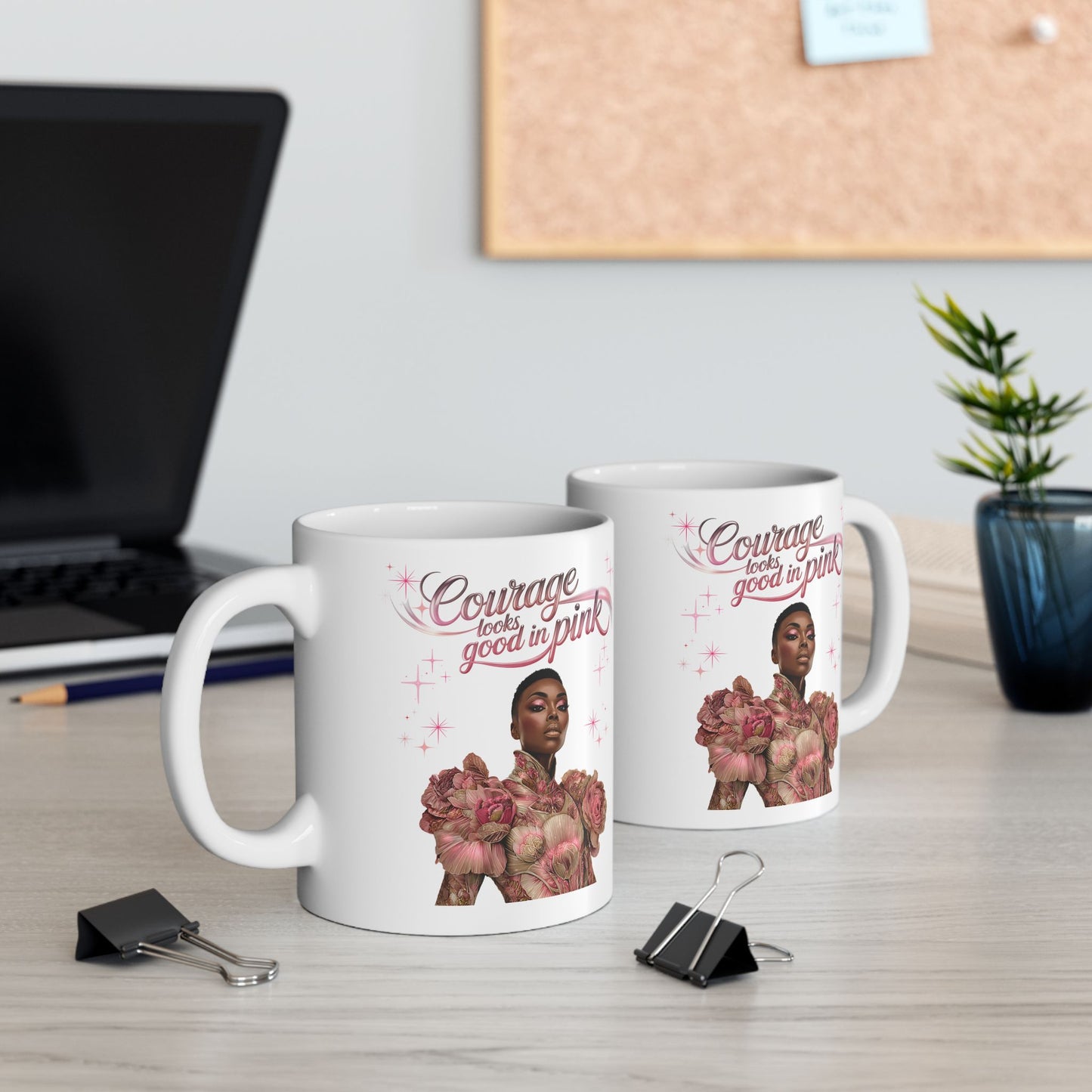 Romantic Ceramic Mug with Floral Design, Coffee Cup Gift for Her, Love, Engagement, Anniversary, Wedding