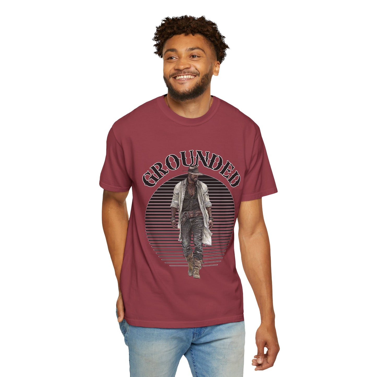 Western Cowboy Unisex T-shirt - GROUNDED - Rodeo Lover Gift