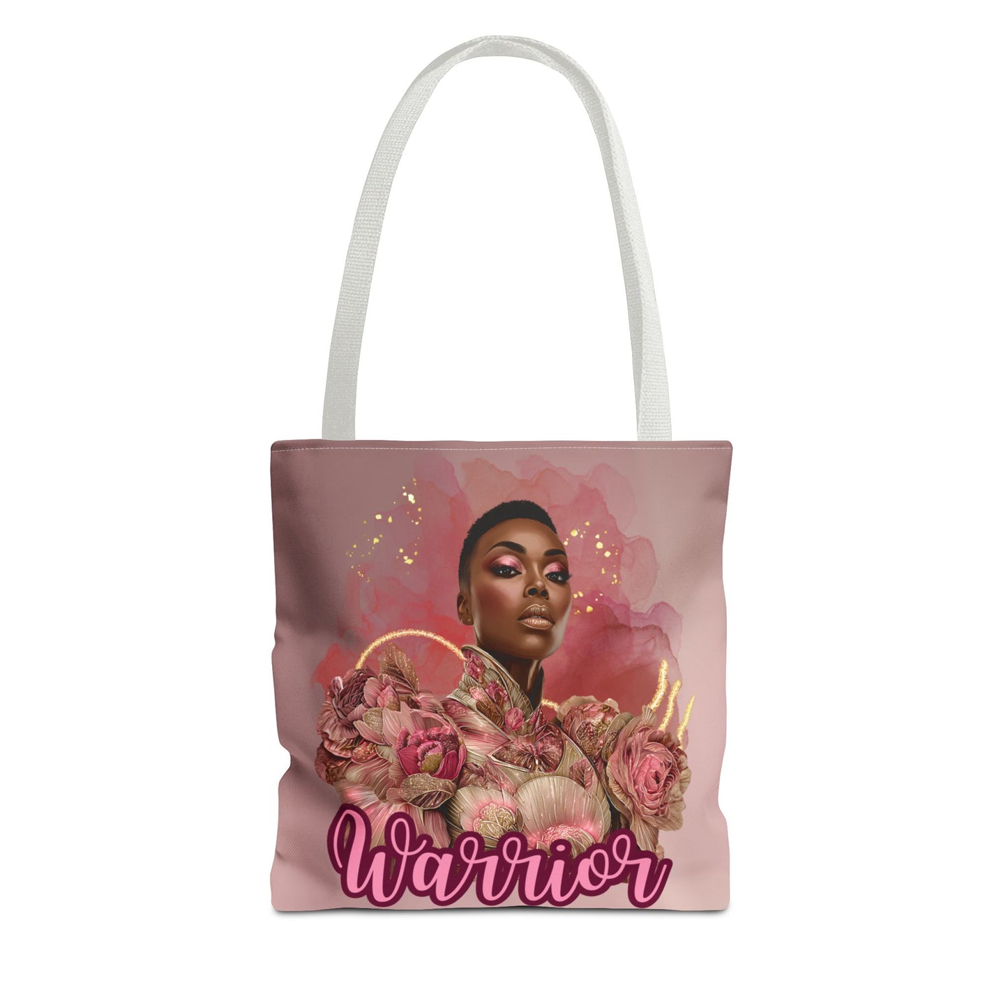 Warrior Queen Tote Bag | Rose Gold Breast Cancer Awareness | Survivor Empowerment Gift| Pink Ribbon Warrior Tote | Survivor Empowerment Gift | Courage & Strength Bag