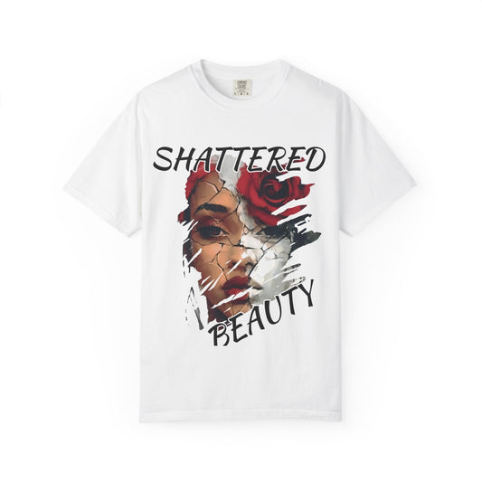 Shattered Beauty Unisex T-shirt, Artistic Graphic Tee, Gift for Art Lovers, Unique Fashion Statement, Casual Wear, Trendy Gift