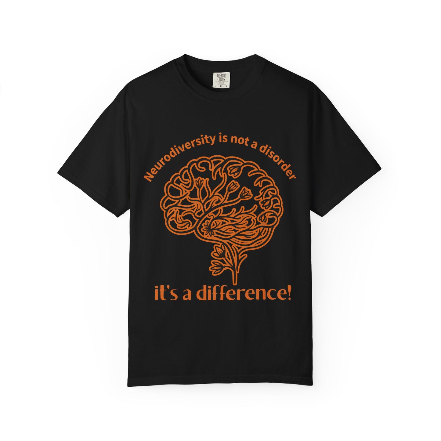Neurodiversity Awareness Shirt | Comfort Colors 1717 | “Not a Disorder, It’s a Difference” Mental Health Tee | Autism ADHD Acceptance Gift