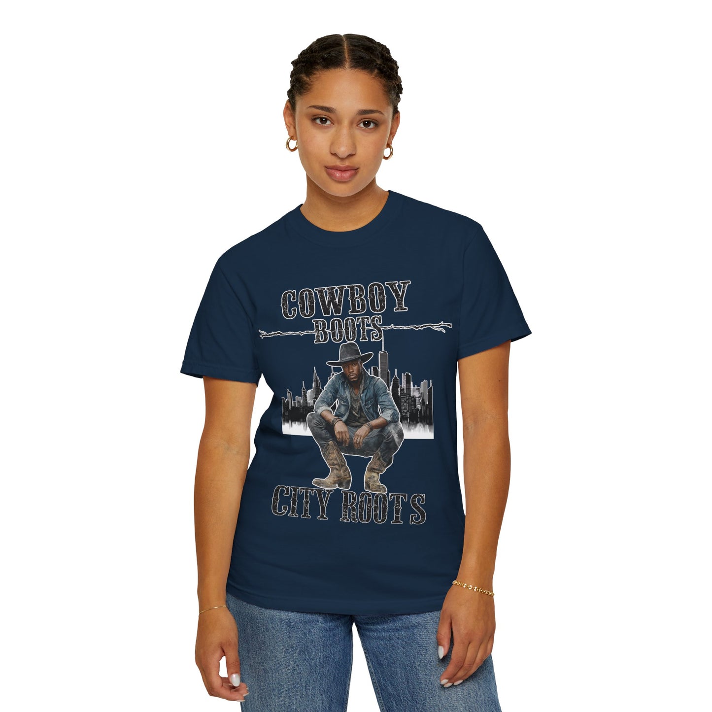Cowboy Roots T-Shirt | Unisex Garment-Dyed Tee for Western Enthusiasts | Cool Casual Wear, Gift for Him/Her, Country Music Tee
